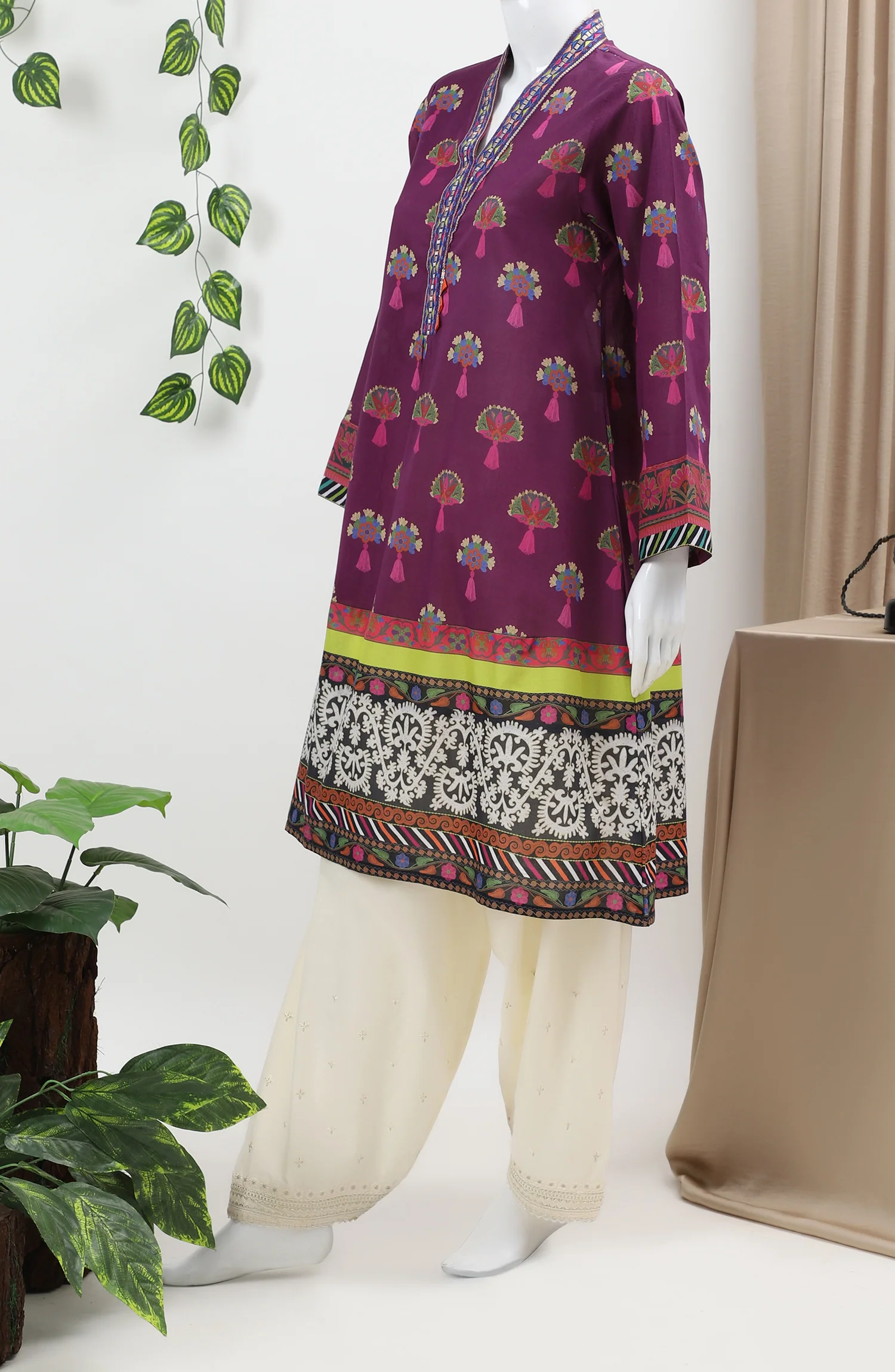GARDEN BELLS 1PC KURTI STITCHED - Image 3