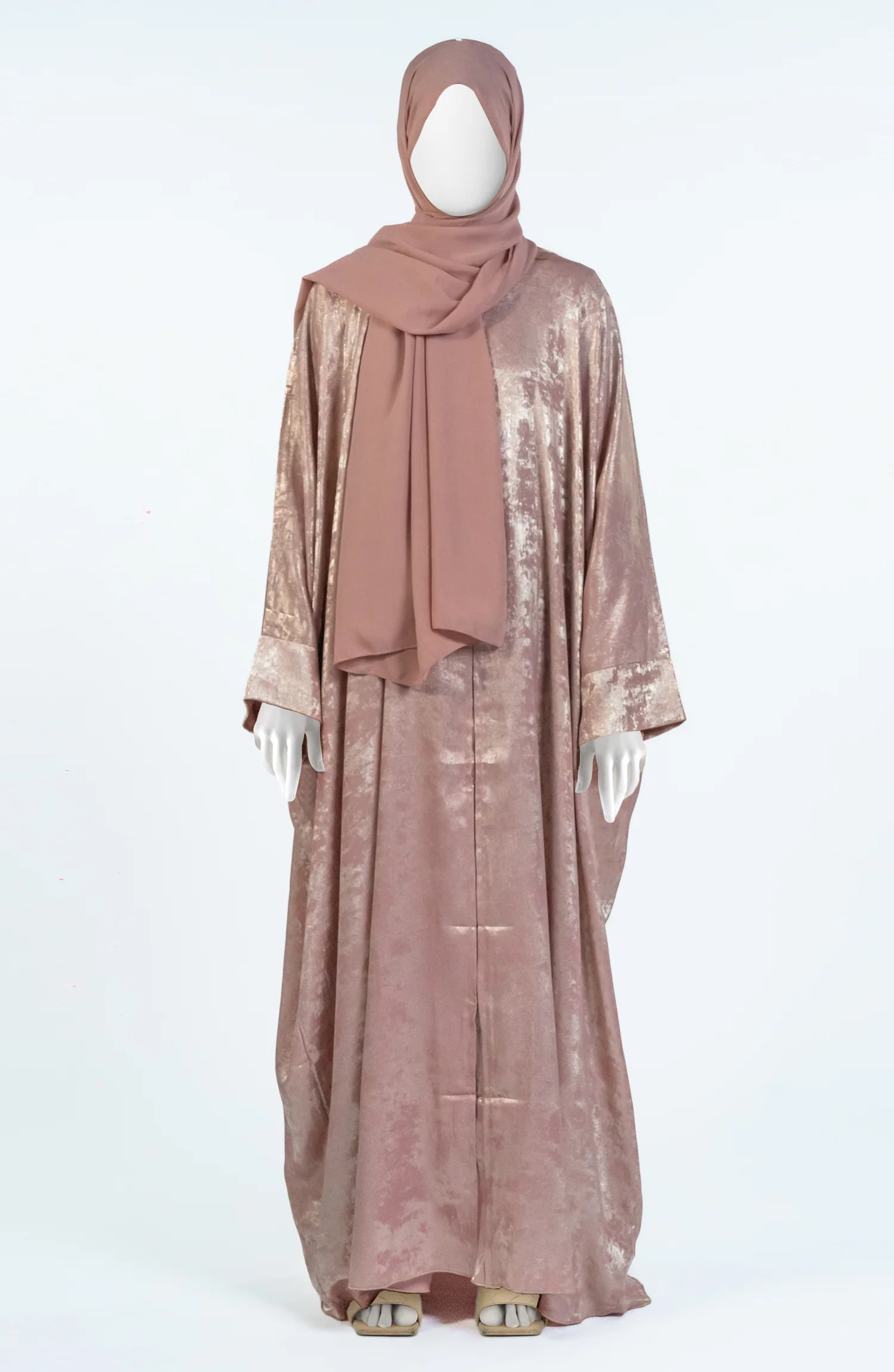 GOLD PINK METALLIC ABAYA - Image 7