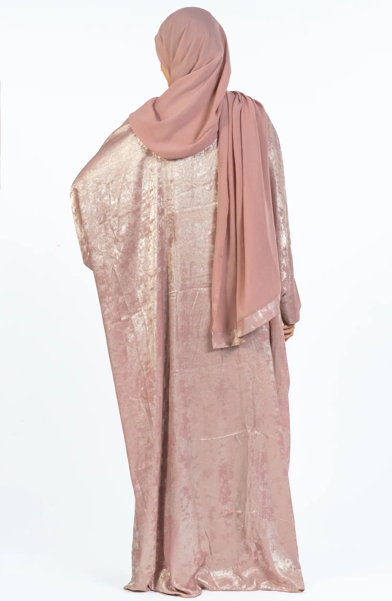 GOLD PINK METALLIC ABAYA - Image 8