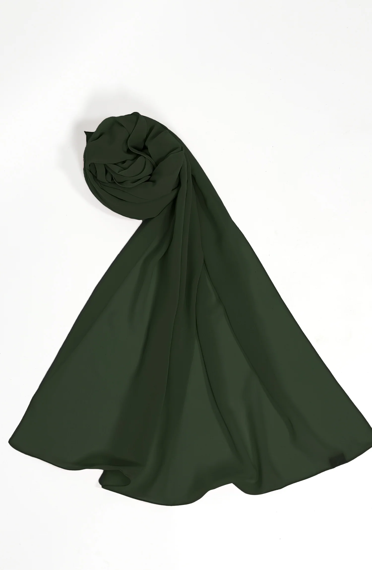 GREEN KOREAN CHIFFON STOLE - Image 3
