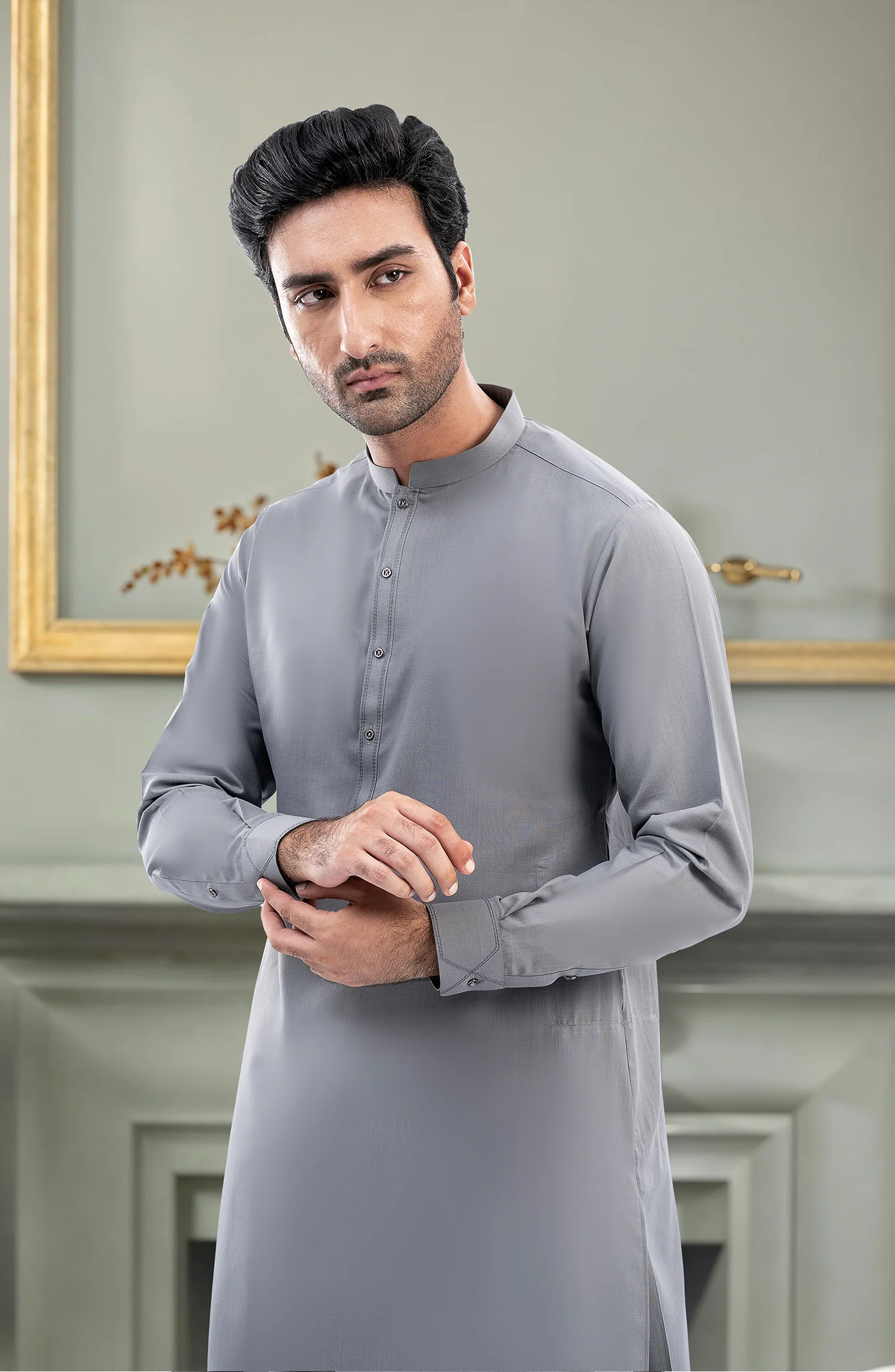 GREY KAMEEZ SHALWAR - Image 2