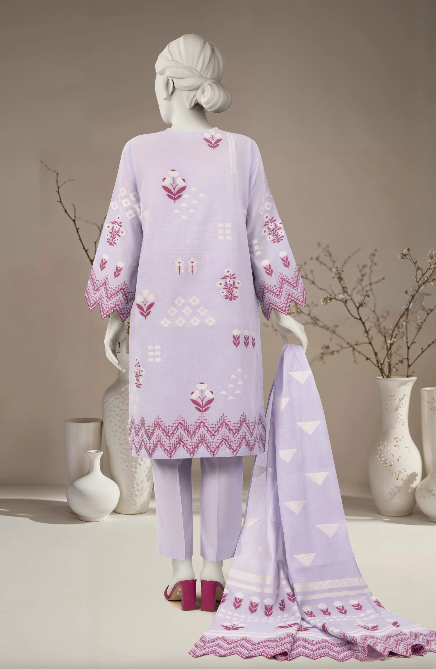 JACQUARD 3PC UNSTITCHED - Image 3
