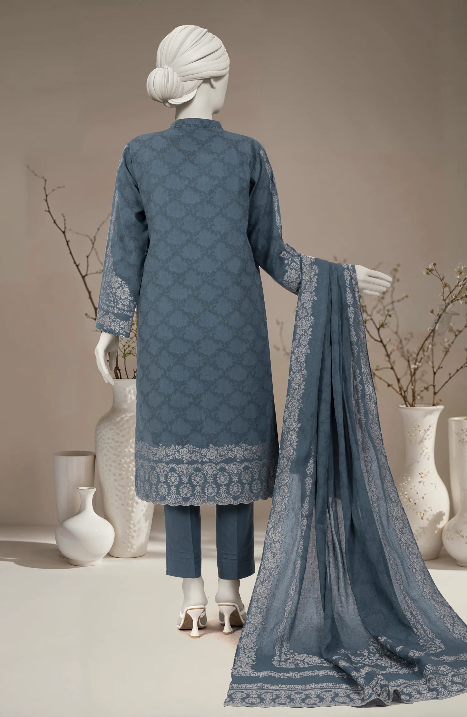 JACQUARD 3PC UNSTITCHED - Image 7