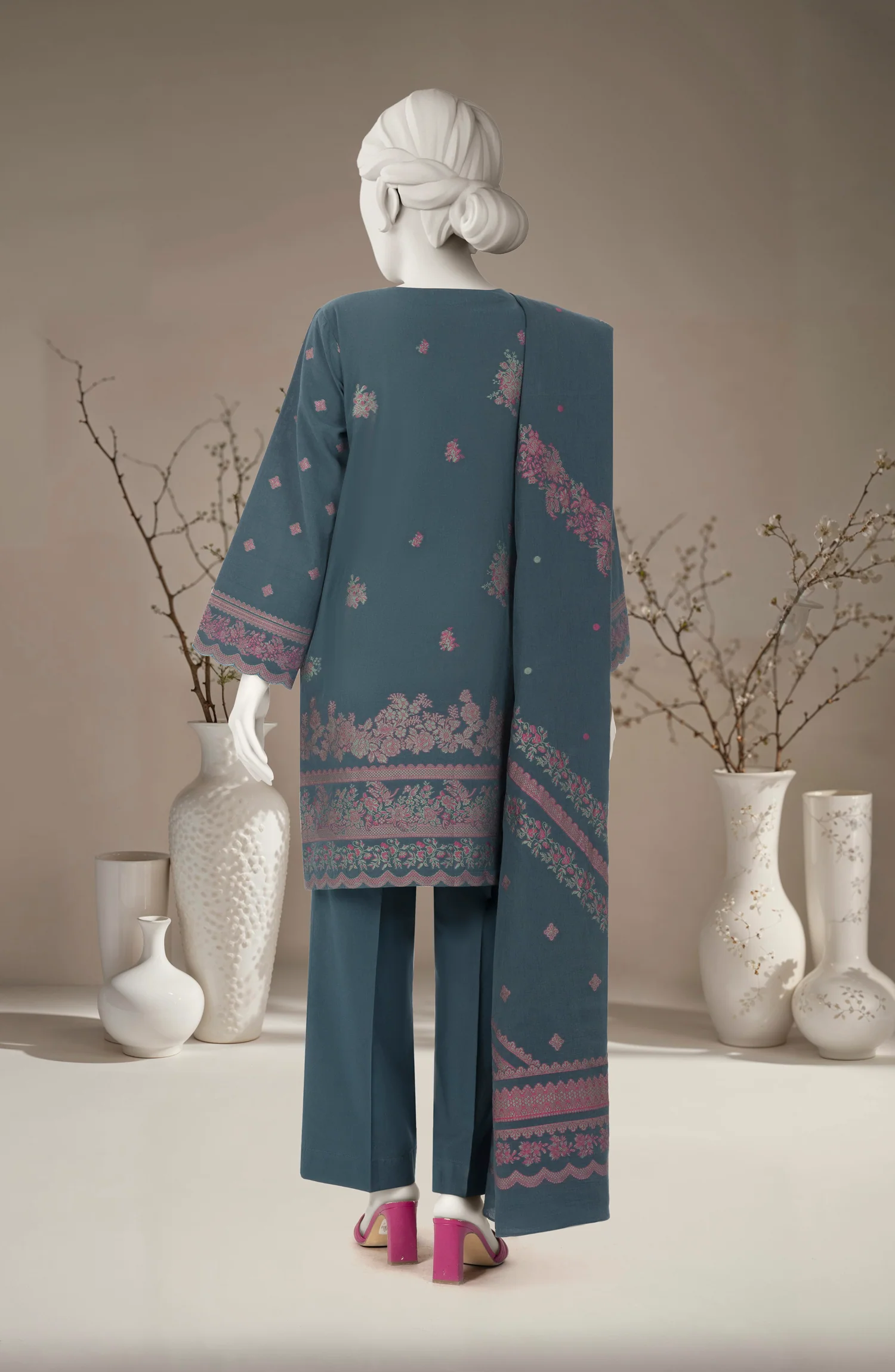 JACQUARD 3PC UNSTITCHED - Image 3