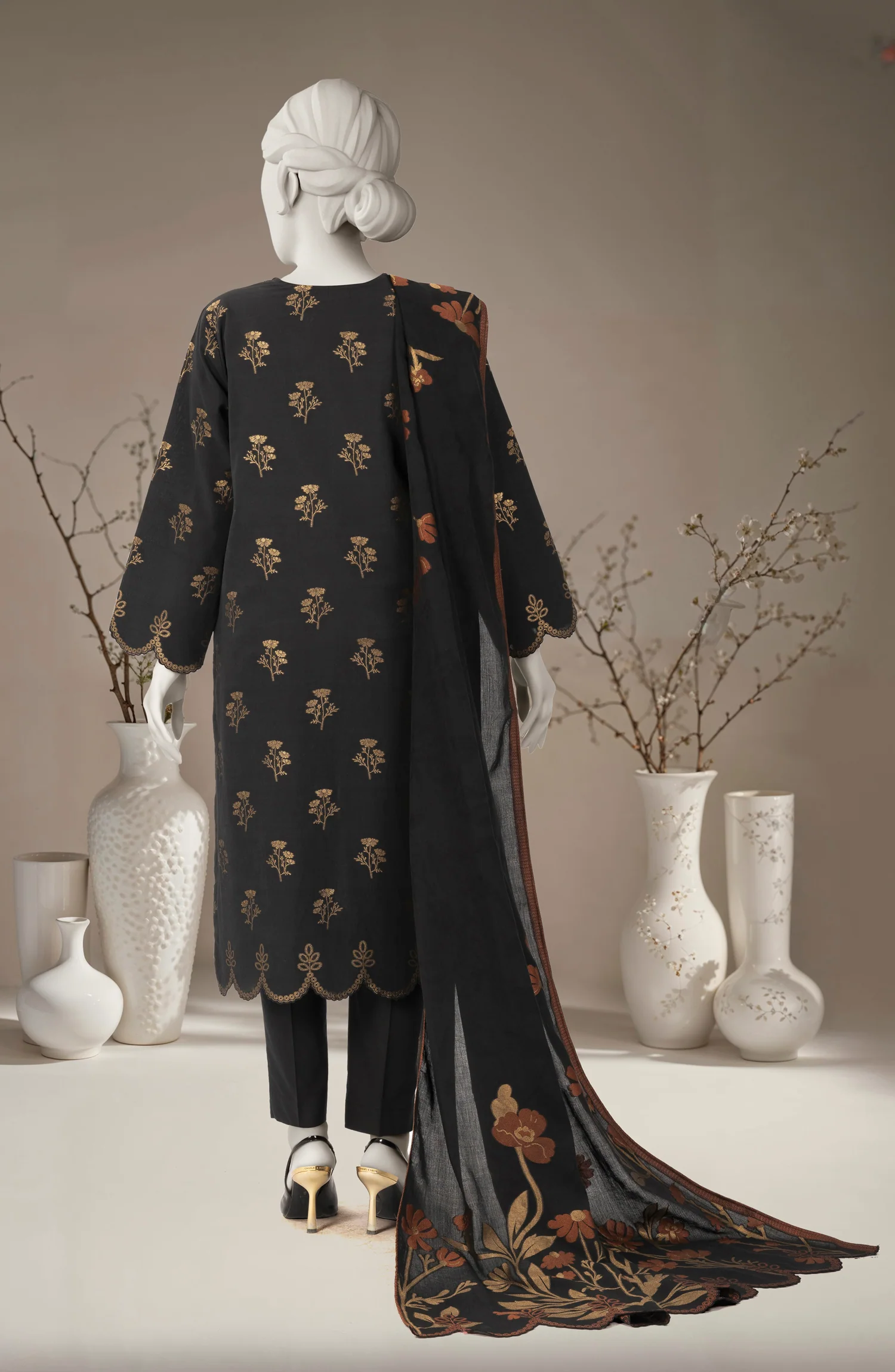 JACQUARD 3PC UNSTITCHED - Image 3