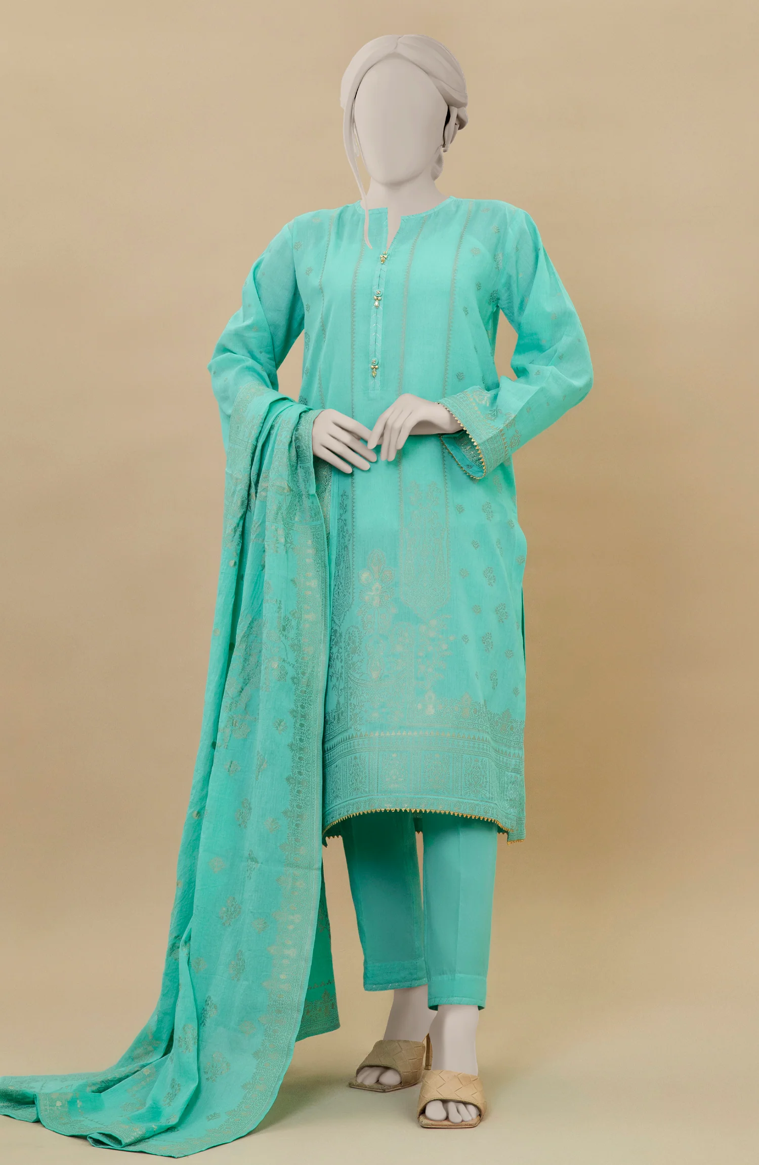 JACQUARD 3PCS UNSTITCHED