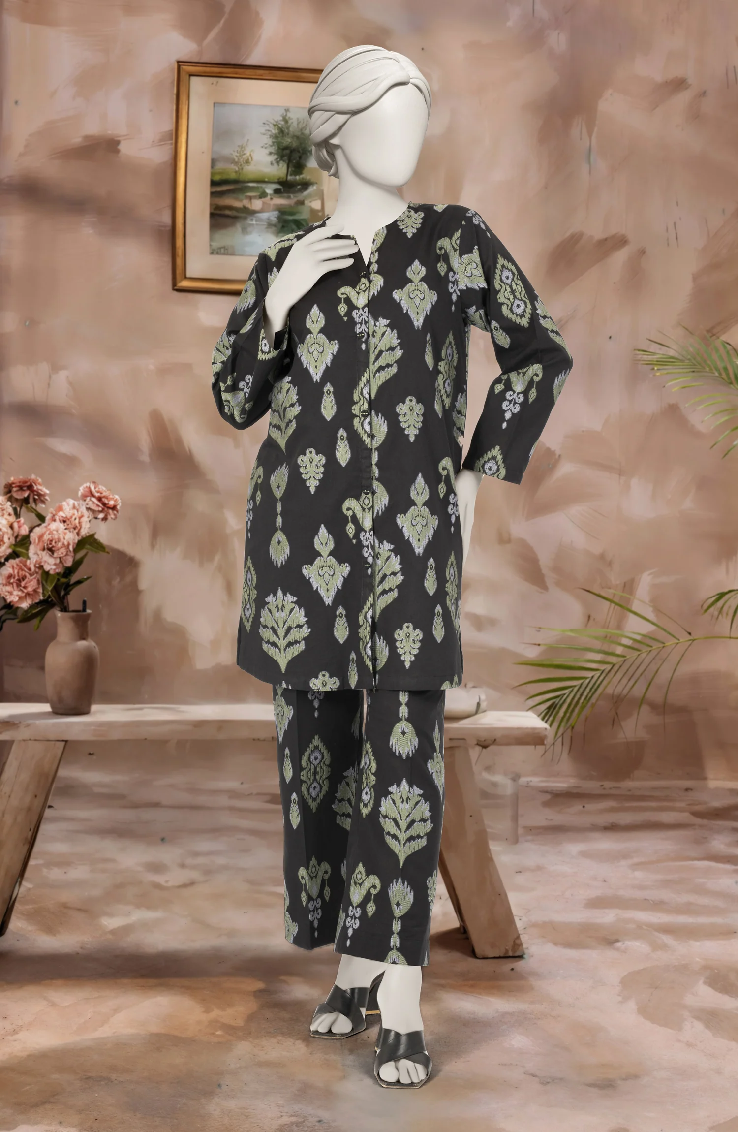 JACQUARD STITCHED 2 PIECE