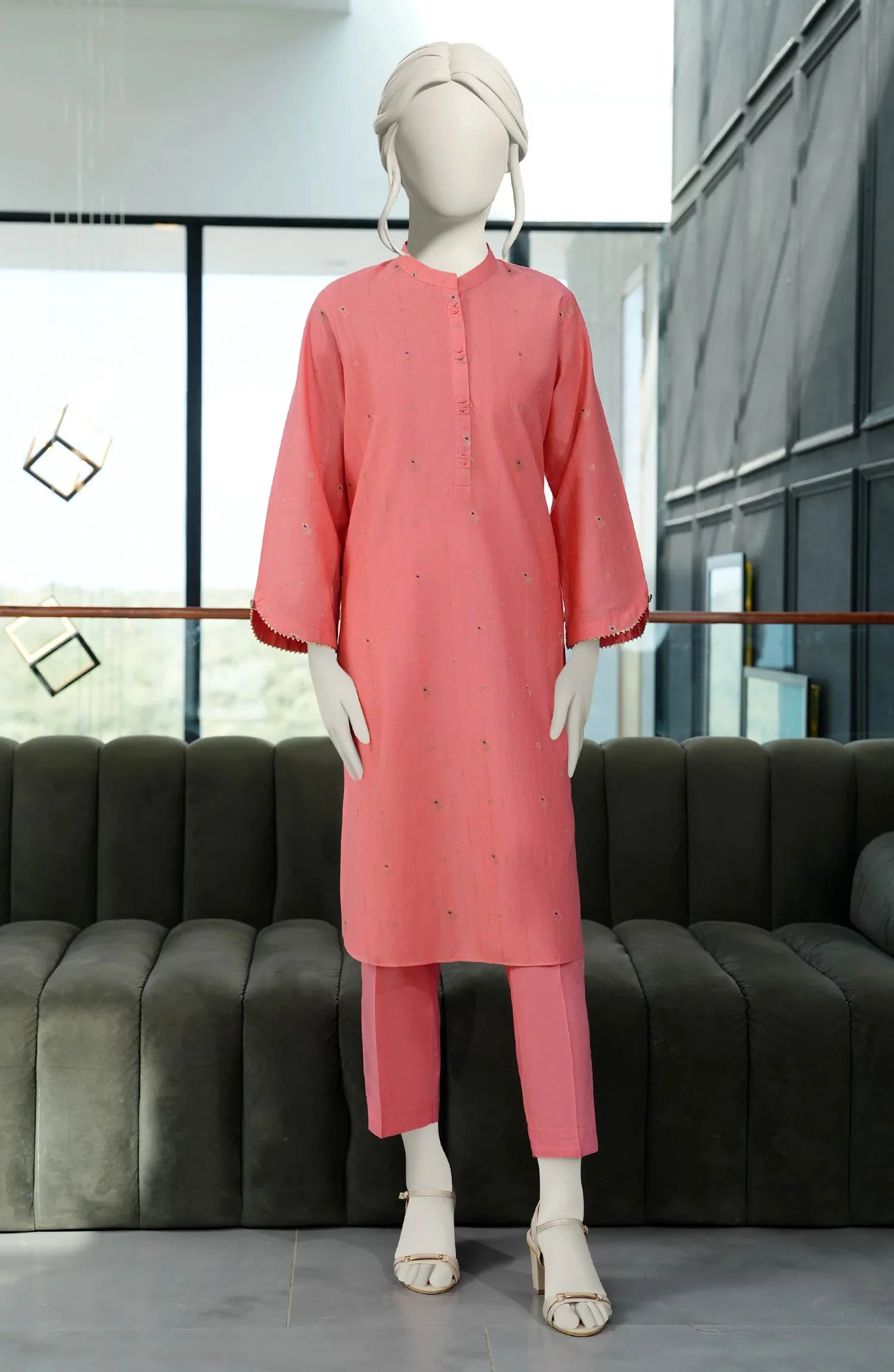 JACQUARD STITCHED 2 PIECE