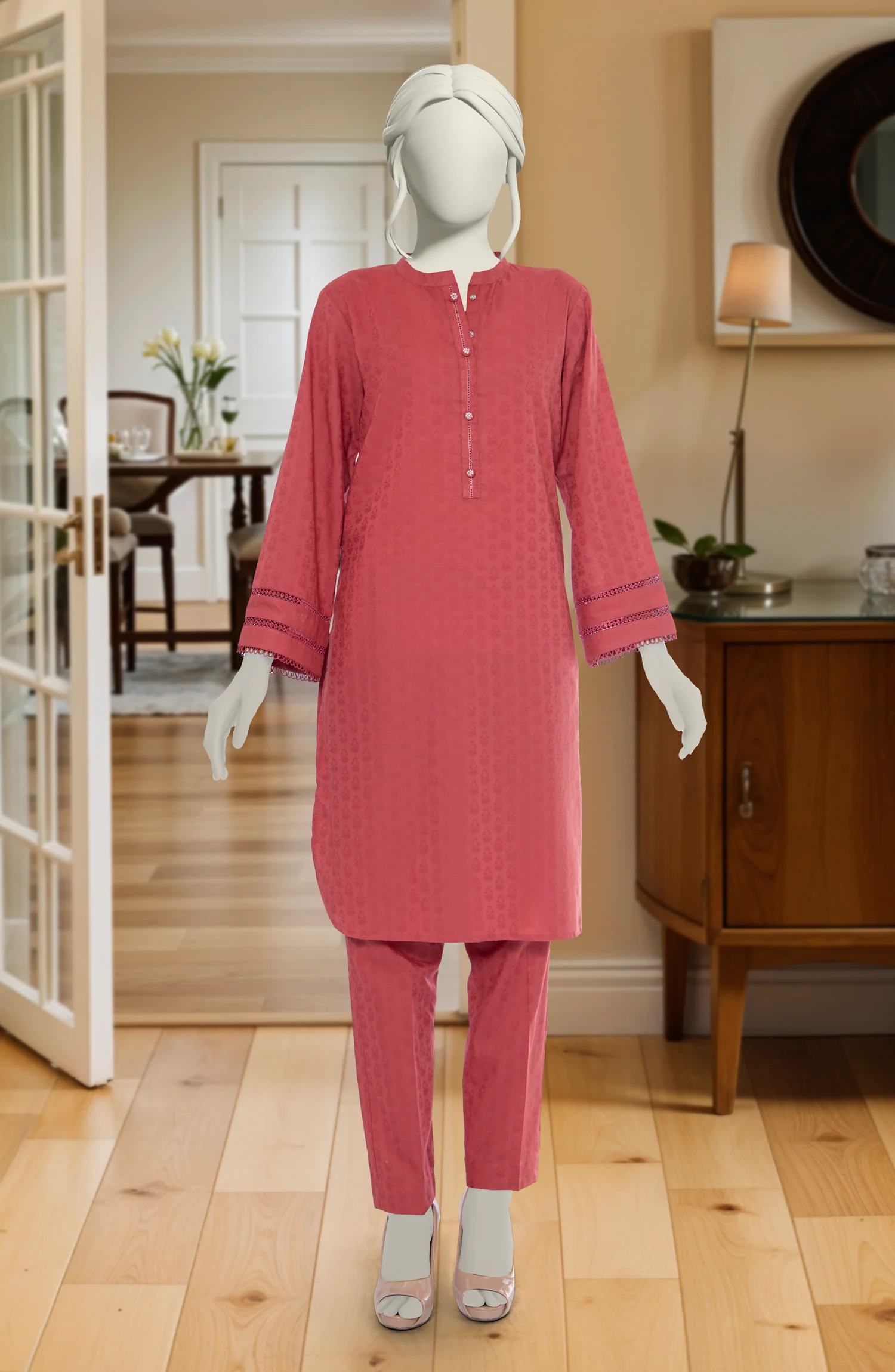 JACQUARD STITCHED 2 PIECE