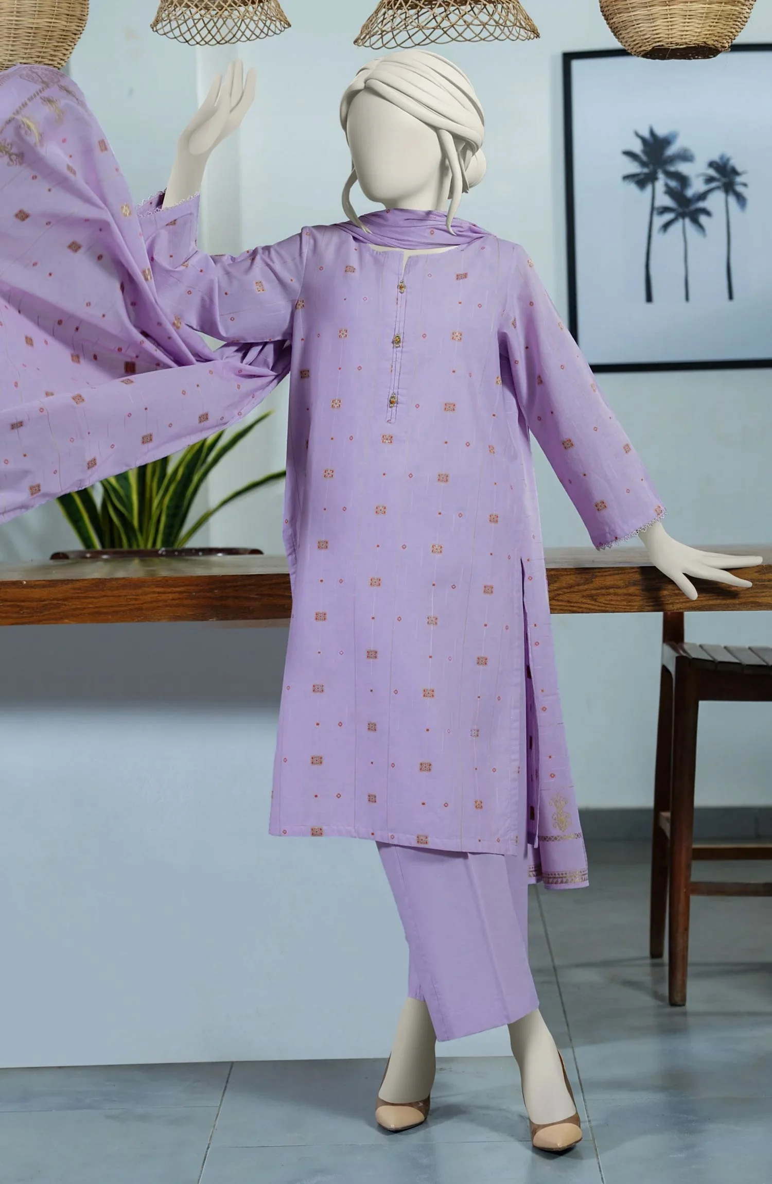 JACQUARD STITCHED 3 PIECE - Image 4