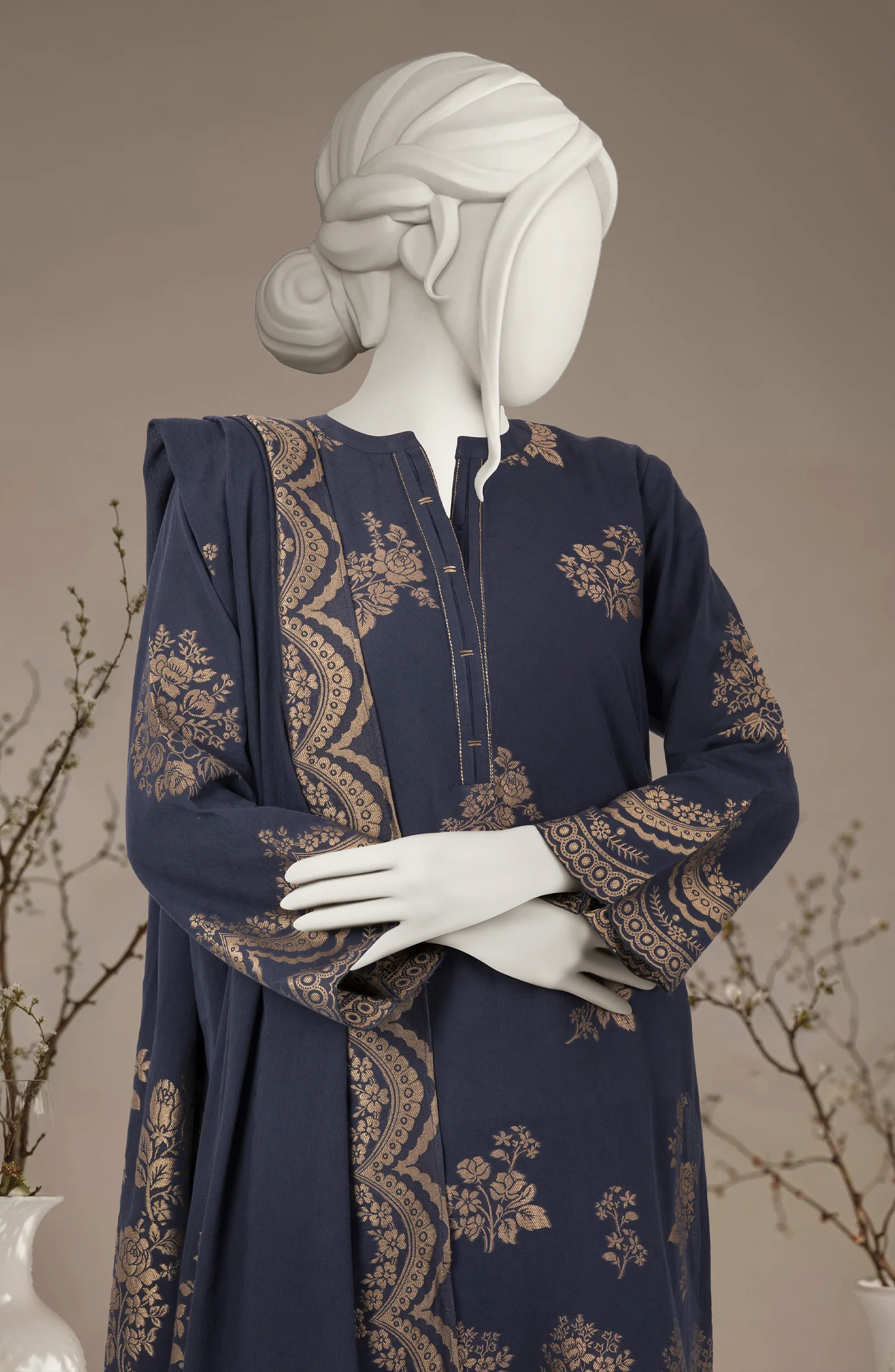 JACQUARD STITCHED 3 PIECE - Image 2