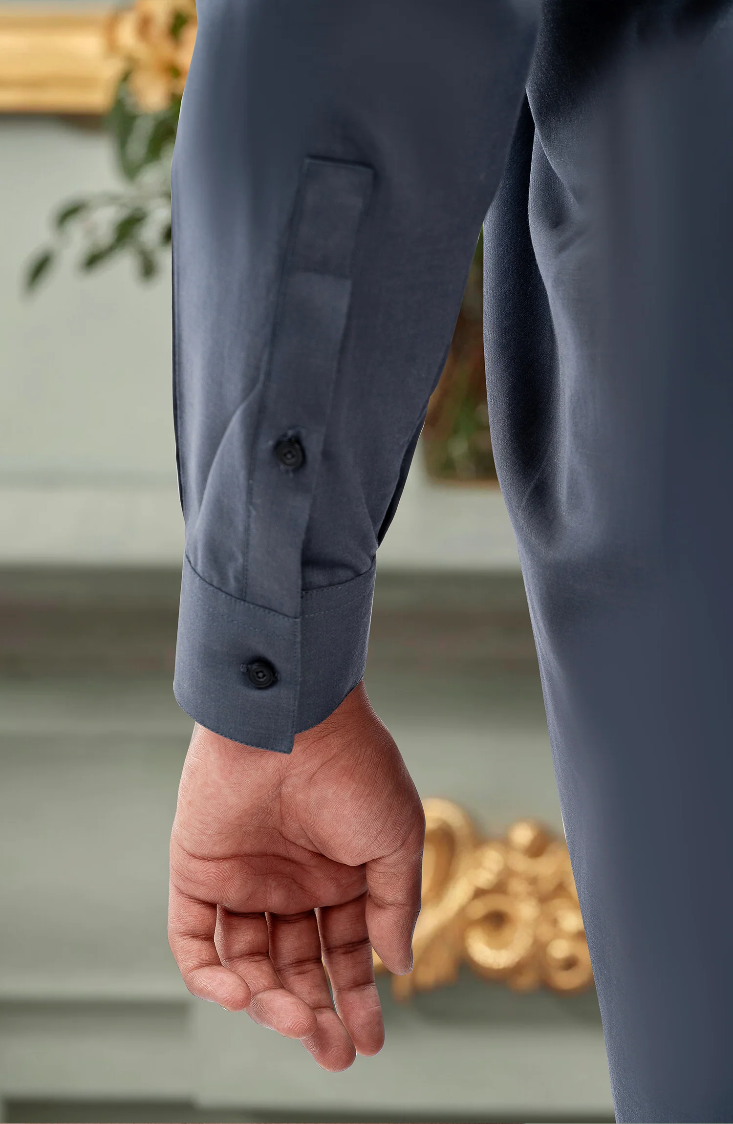 JET-GREY KAMEEZ SHALWAR - Image 3