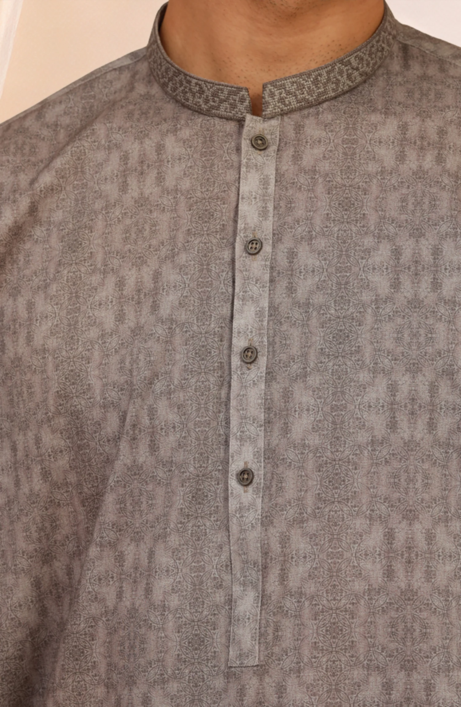 LATTE 100% COTTON PRINTED KURTA - Image 2