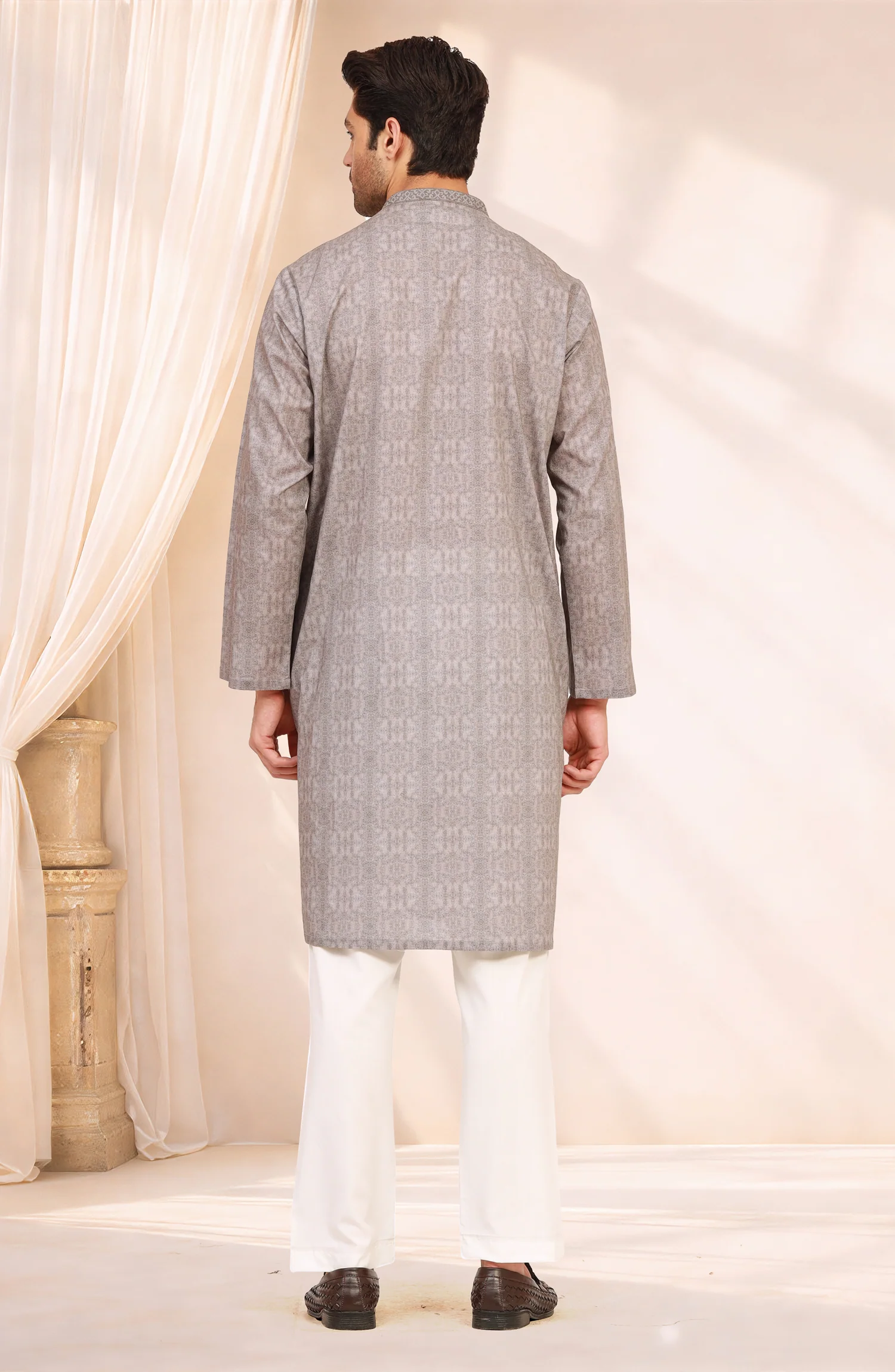 LATTE 100% COTTON PRINTED KURTA - Image 4