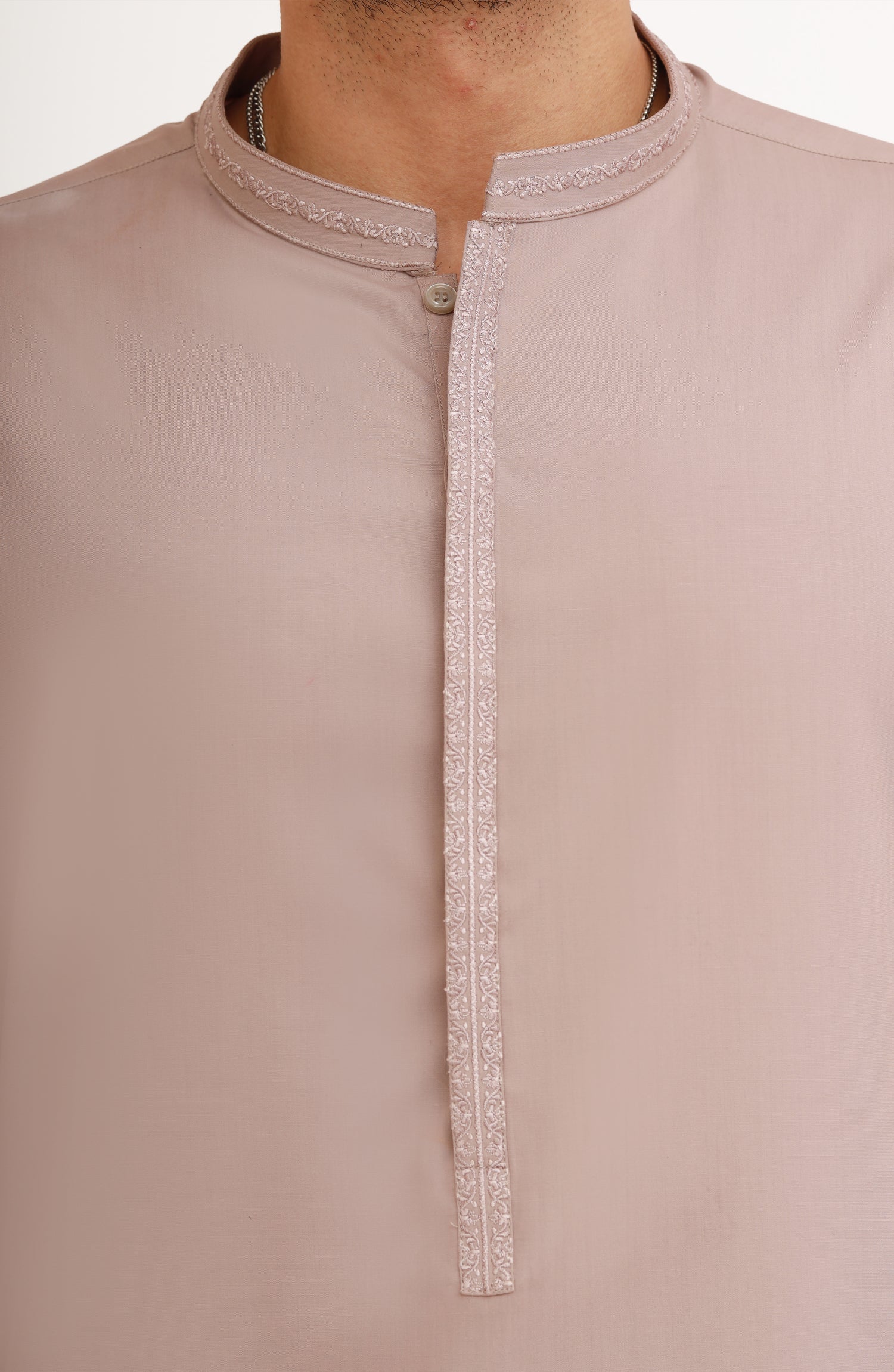 LATTE BLENDED EMBROIDERED KAMEEZ SHALWAR - Image 8