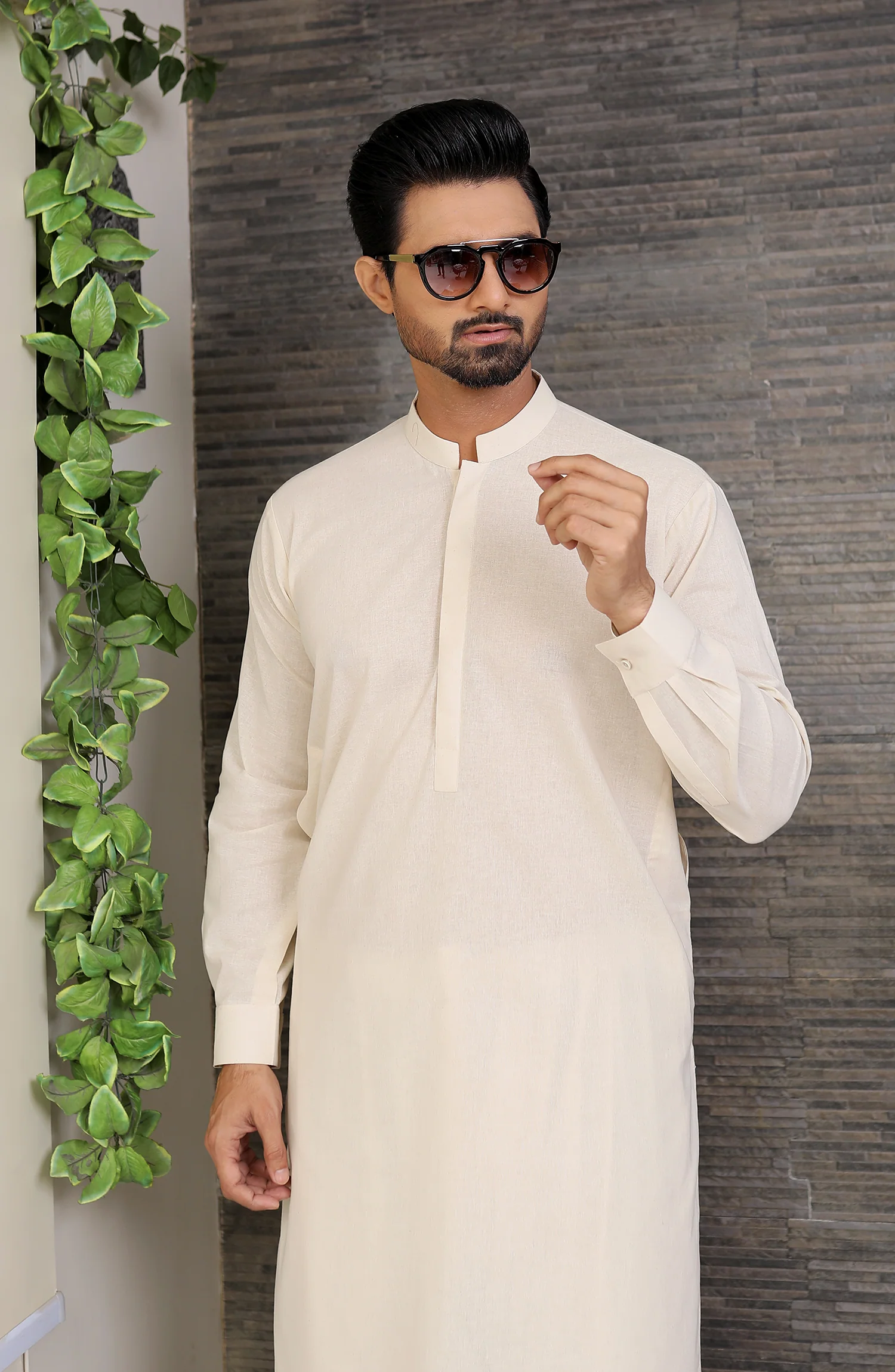 MEN KAMEEZ SHALWAR CREAM - Image 2