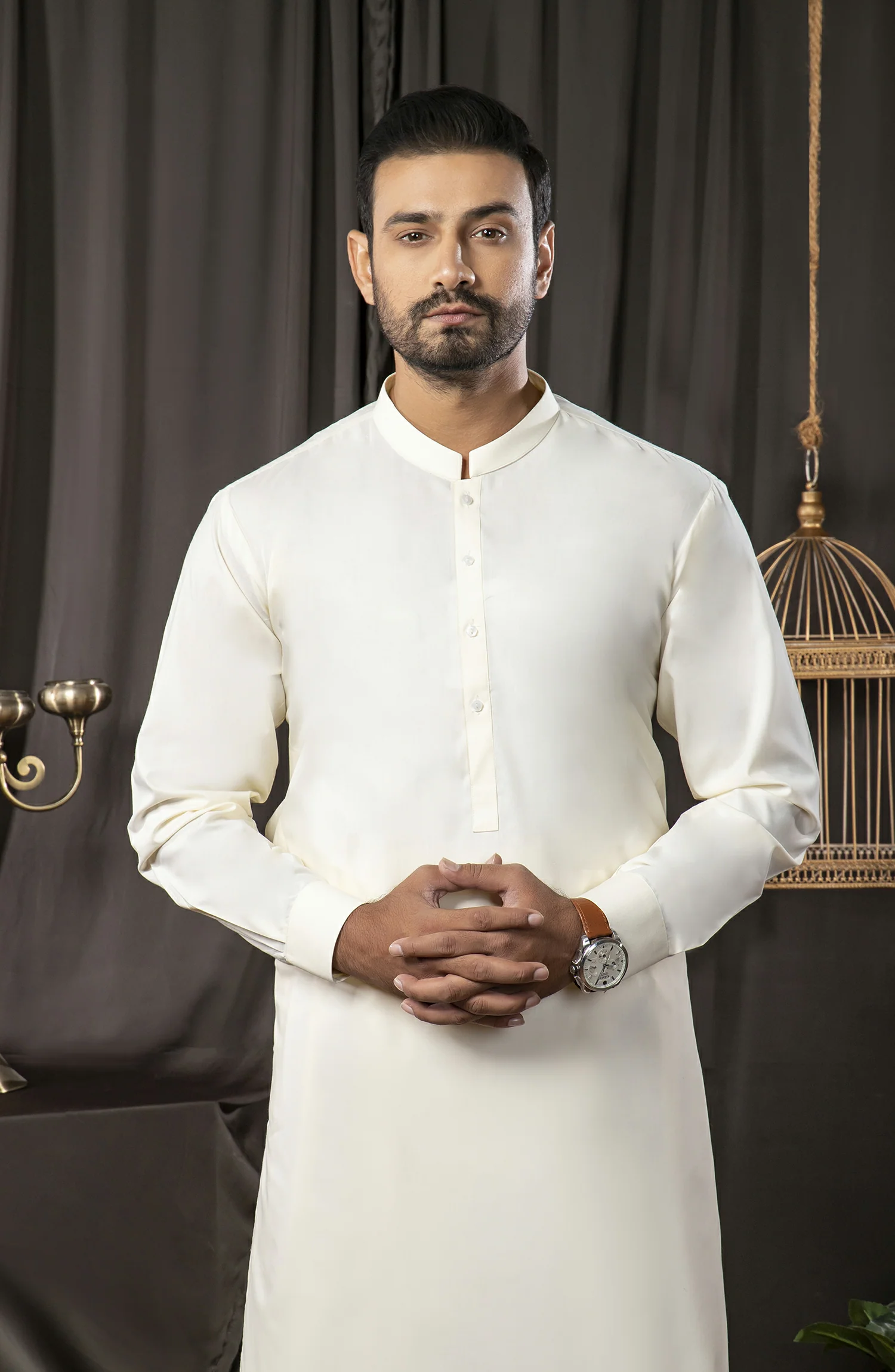 MEN KAMEEZ SHALWAR CREAM - Image 3