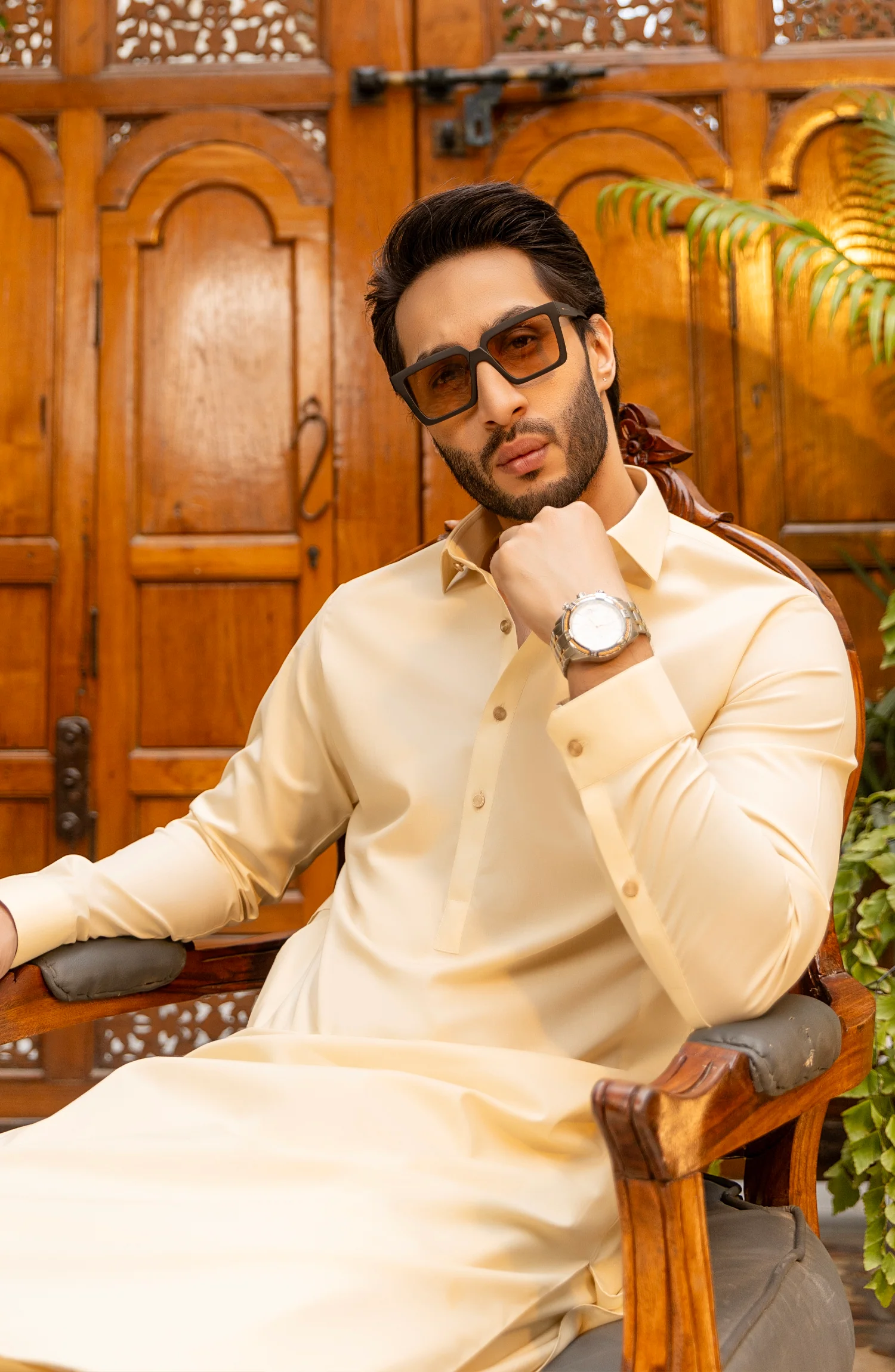 MEN KAMEEZ SHALWAR CREAM - Image 3