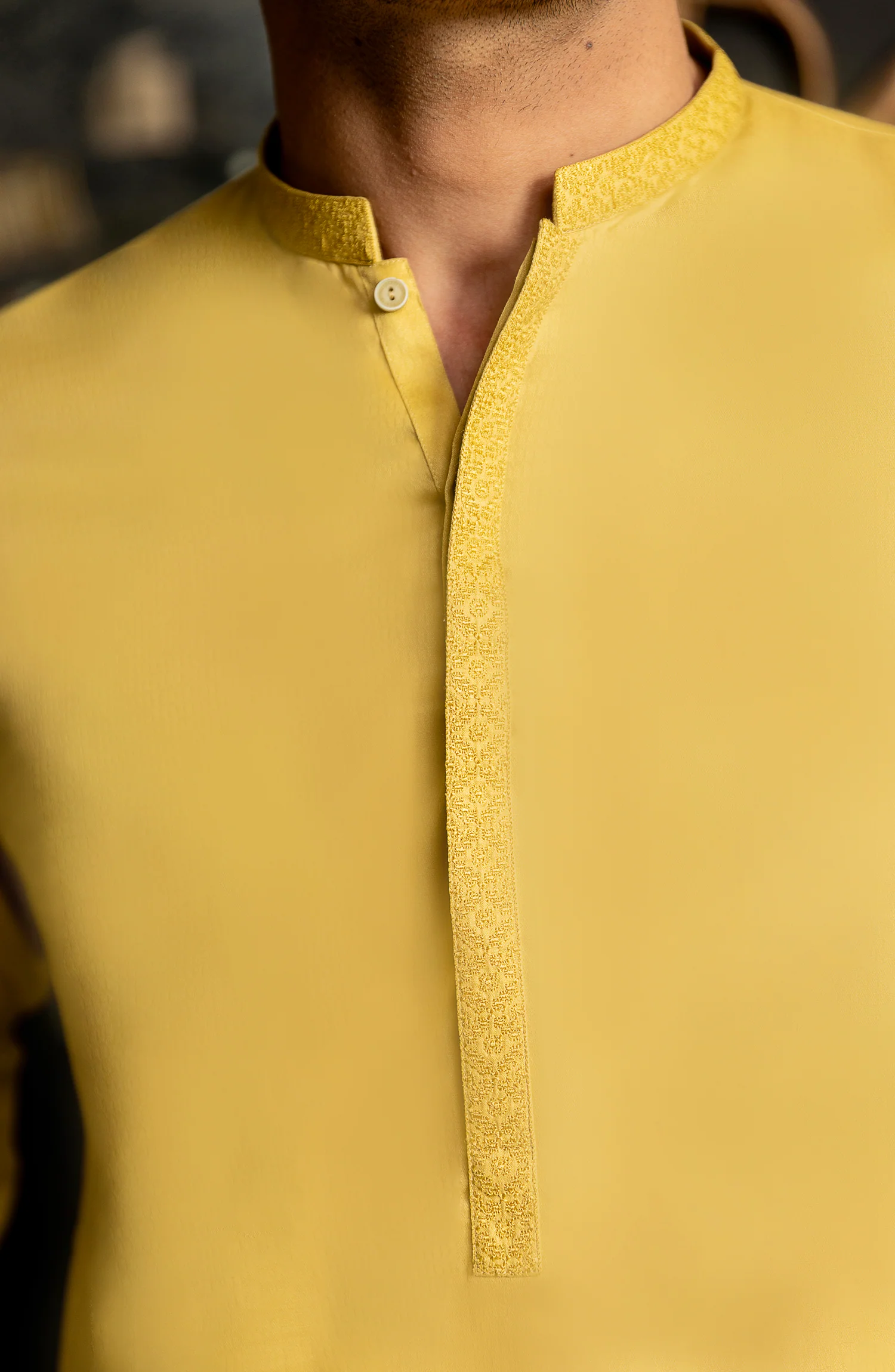 MEN KURTA LEMON - Image 3