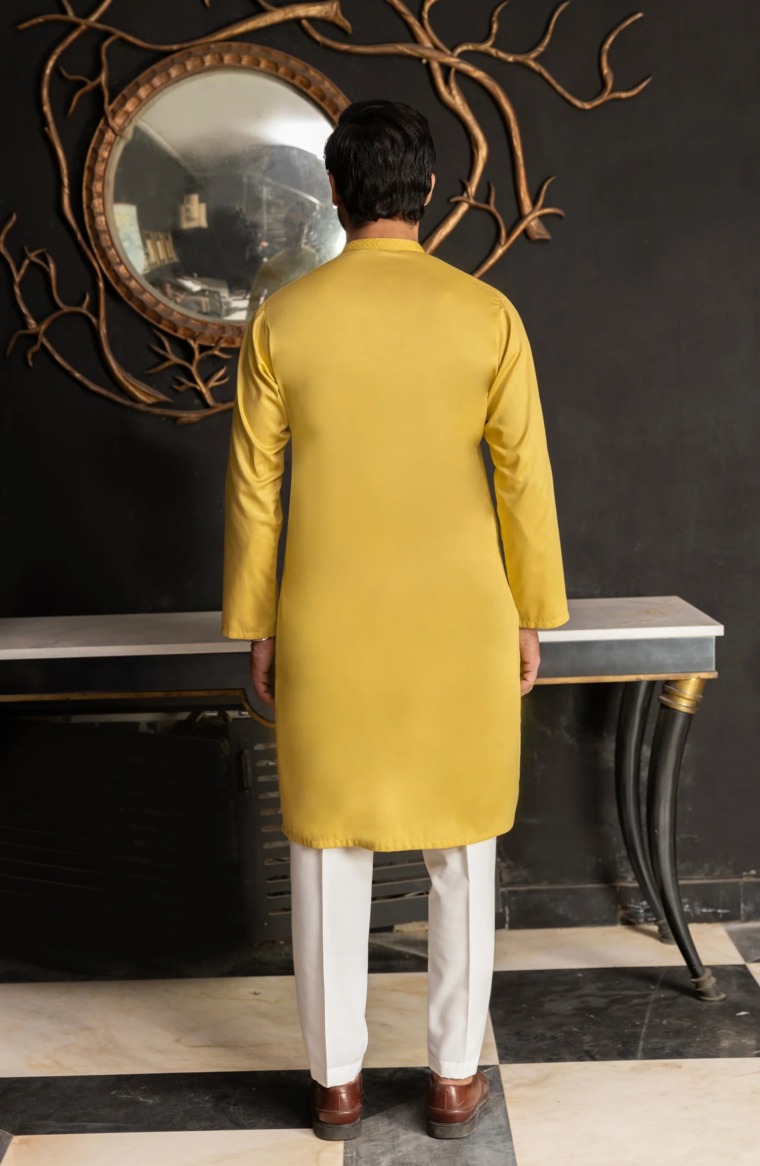 MEN KURTA LEMON - Image 4