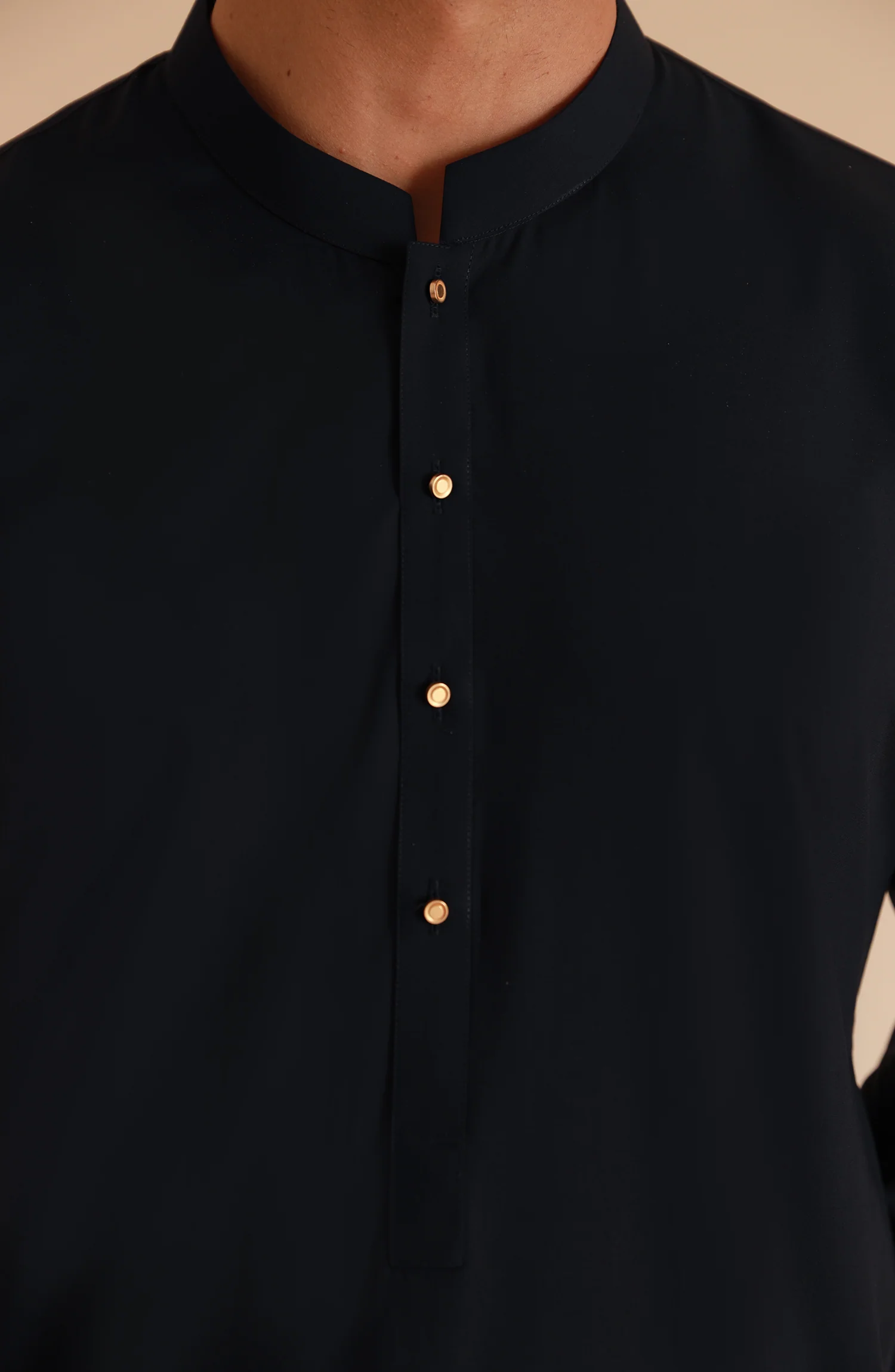 MEN KAMEEZ SHALWAR NAVY BLUE - Image 2