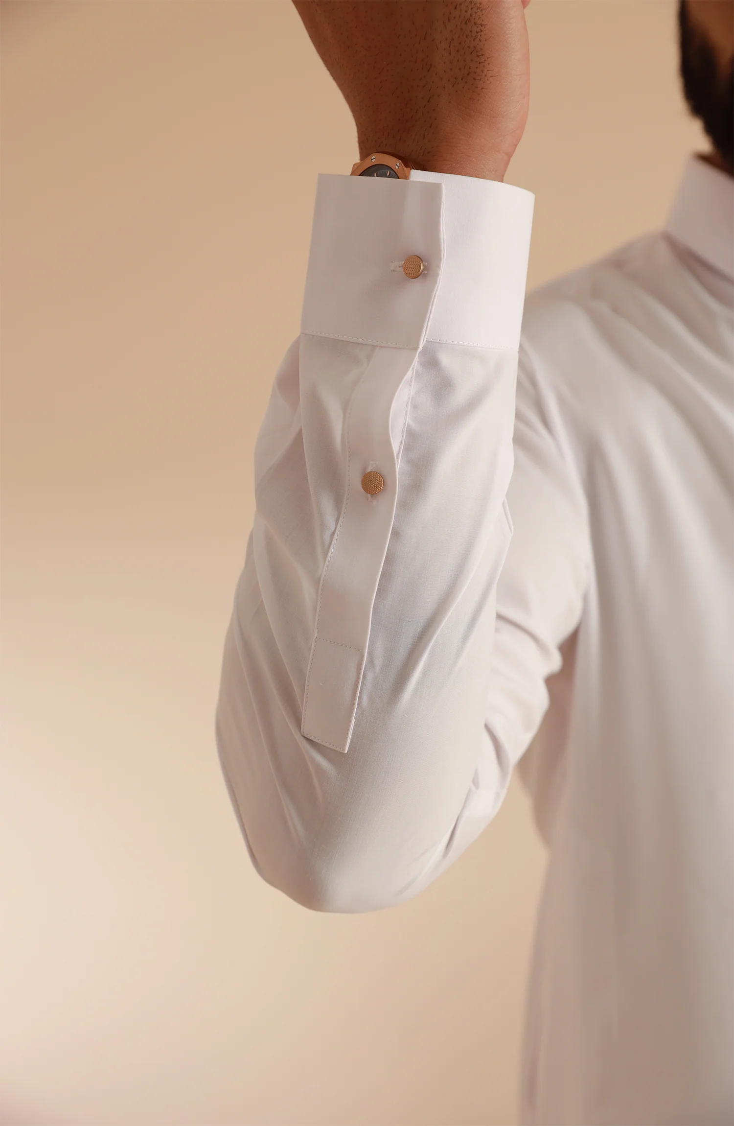 MEN KAMEEZ SHALWAR OFF WHITE - Image 3