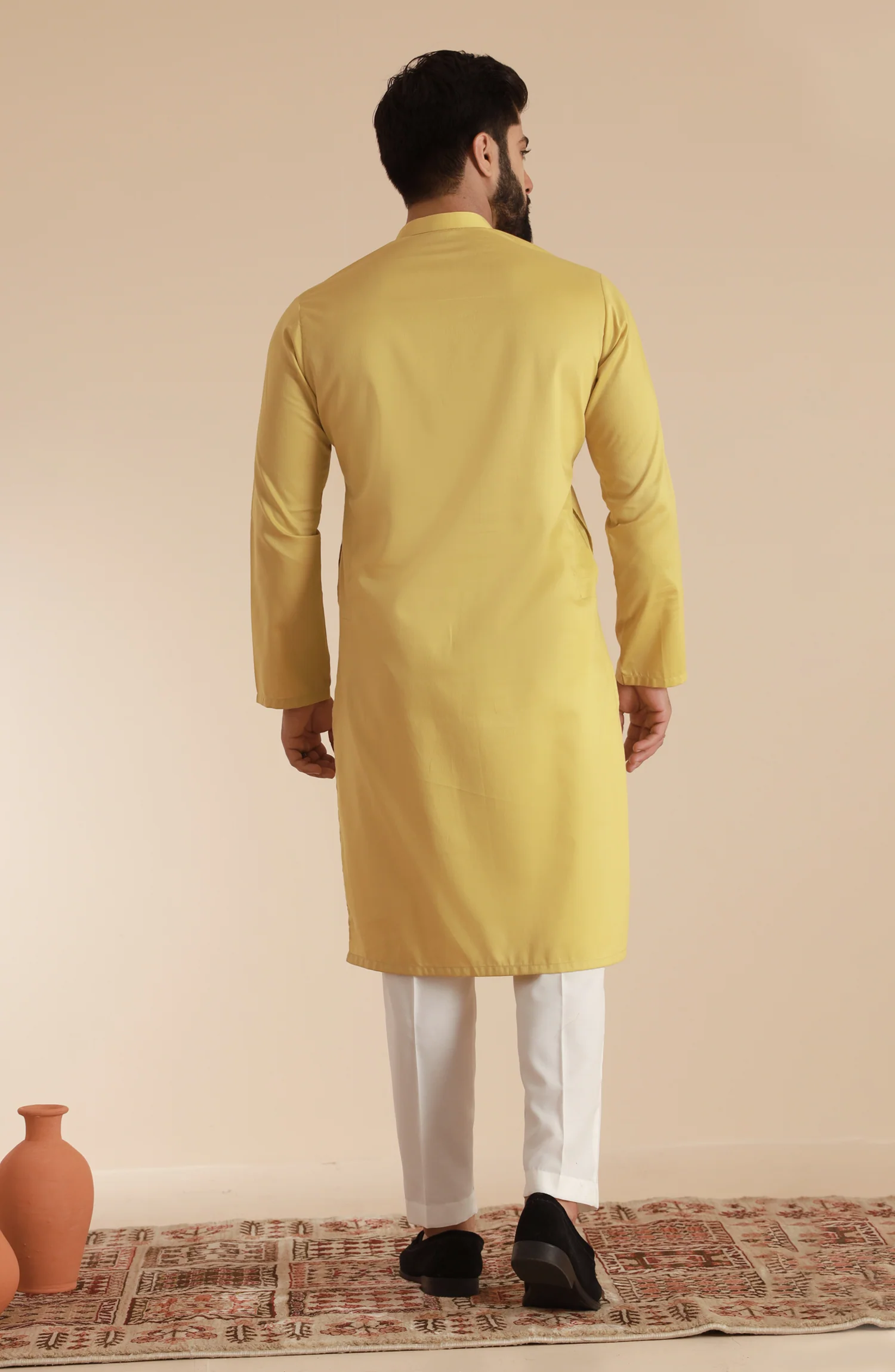 MEN KURTA LEMON - Image 4