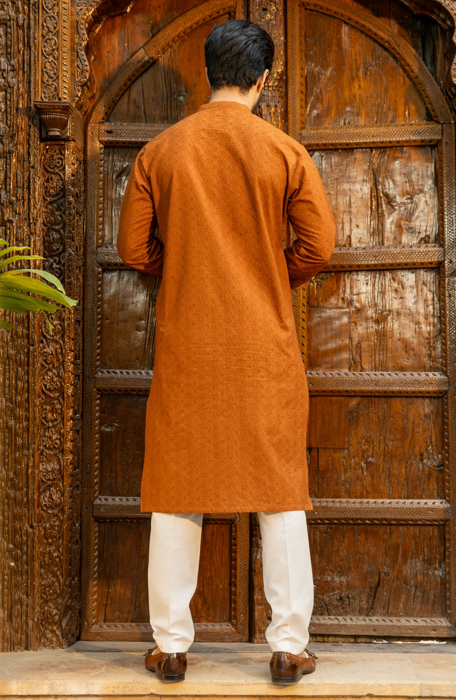 MEN KURTA RUST - Image 3