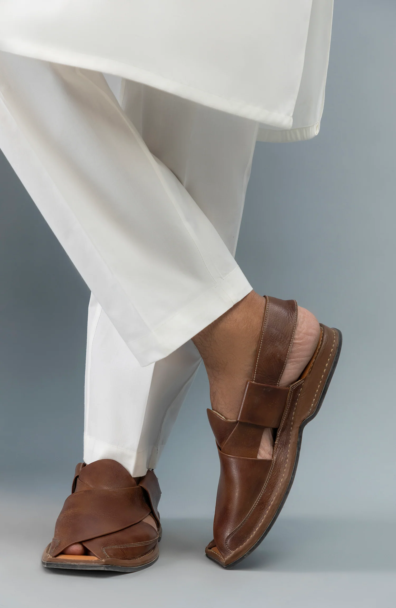 MEN OFF WHITE COTTON PAJAMA - Image 2