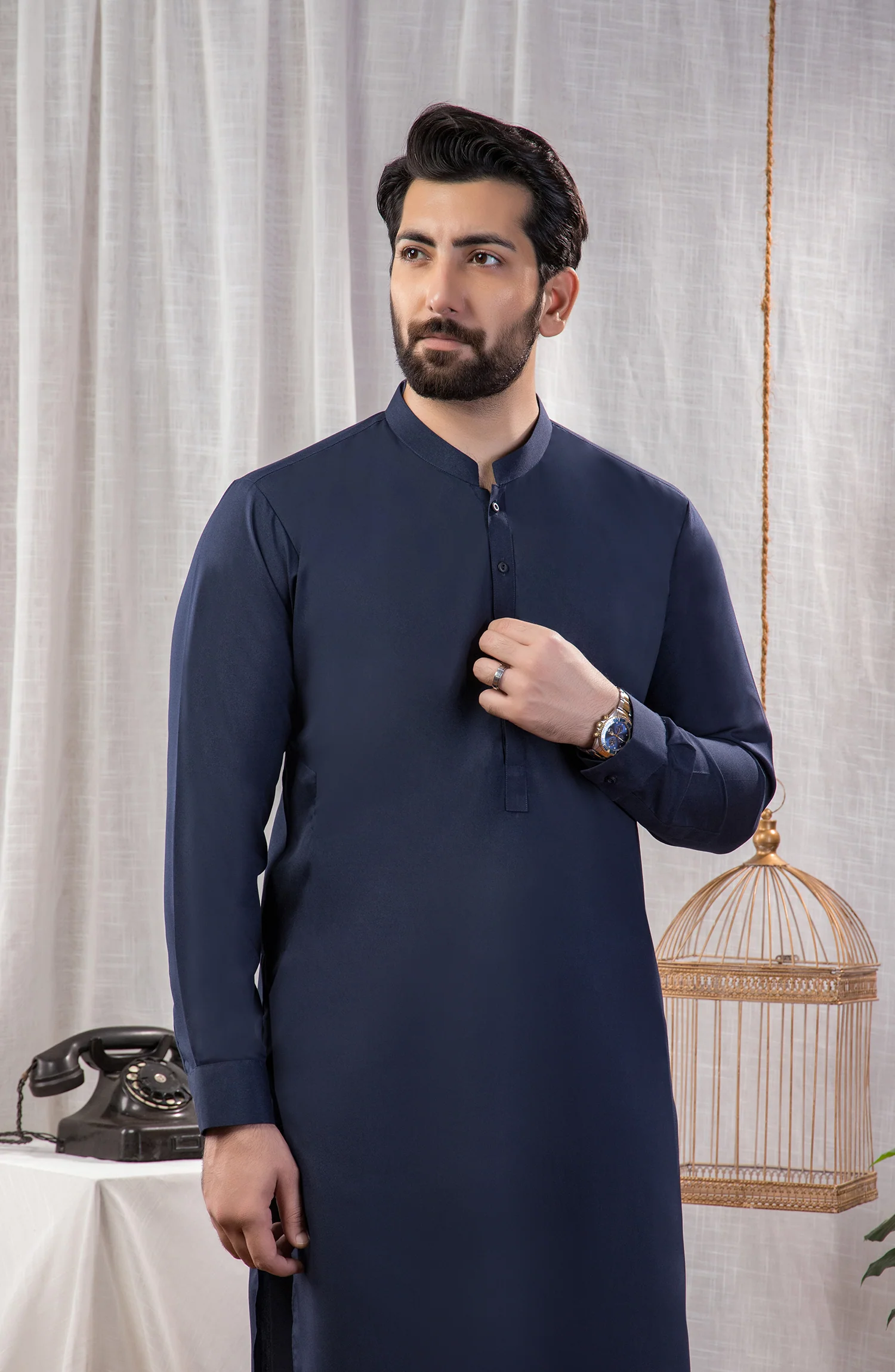 MEN PLAIN KAMEEZ SHALWAR - Image 2