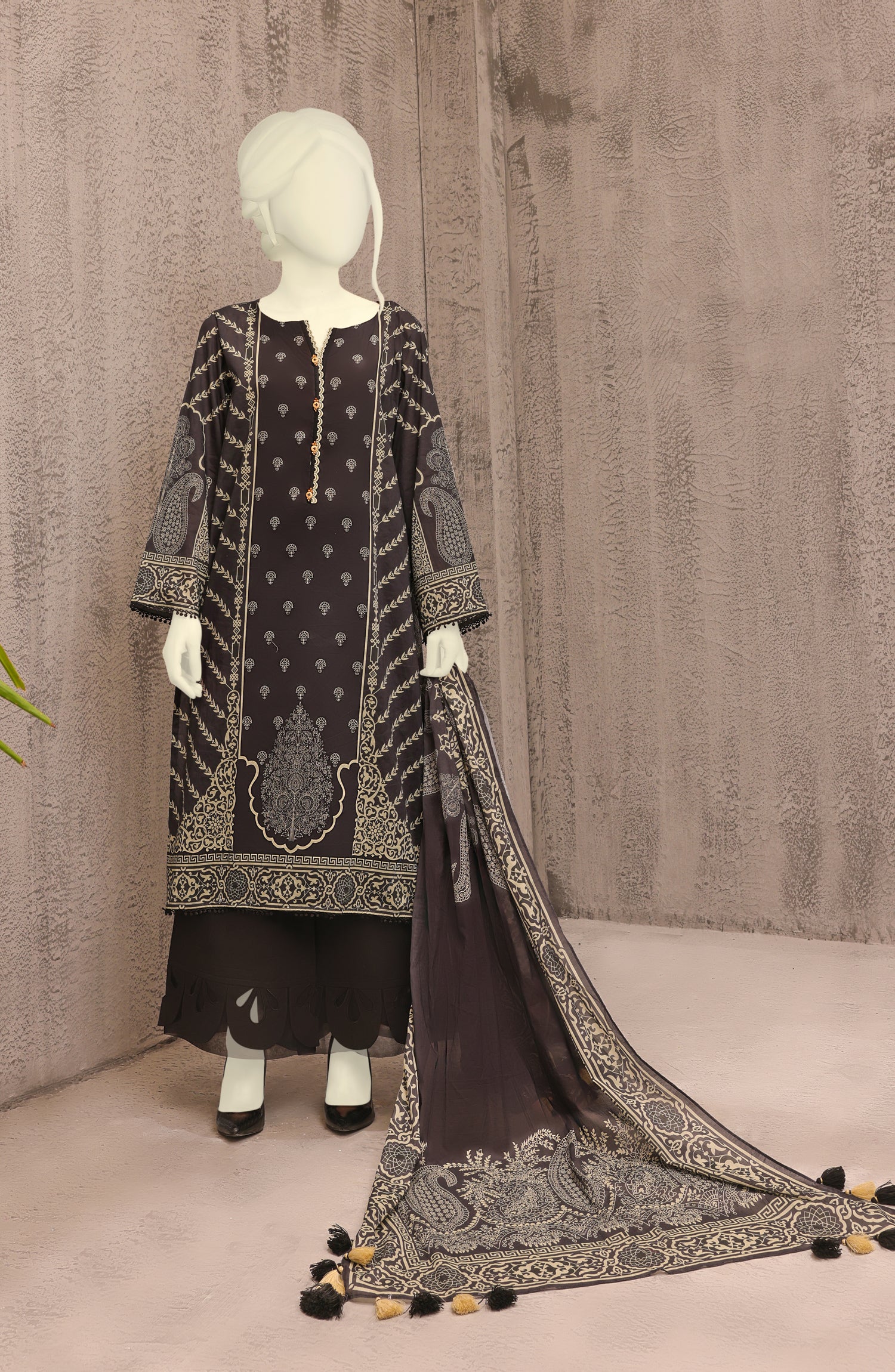 MONOCHROME'22 ABAD PRINTED LAWN 3PC UNSTITCHED