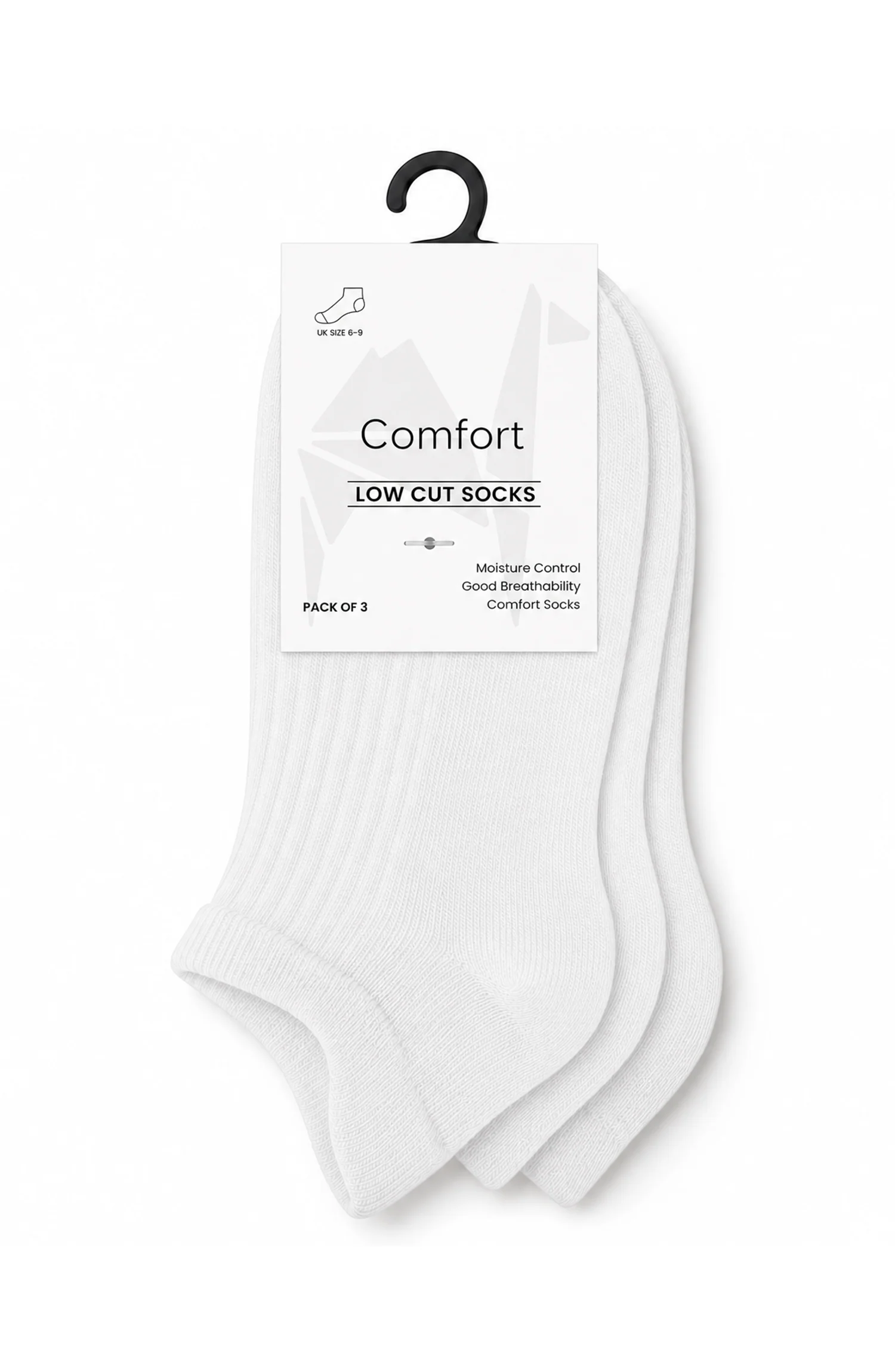 MUSAFIR COMFORT LOW CUT SOCKS (PACK OF 3) - Image 4