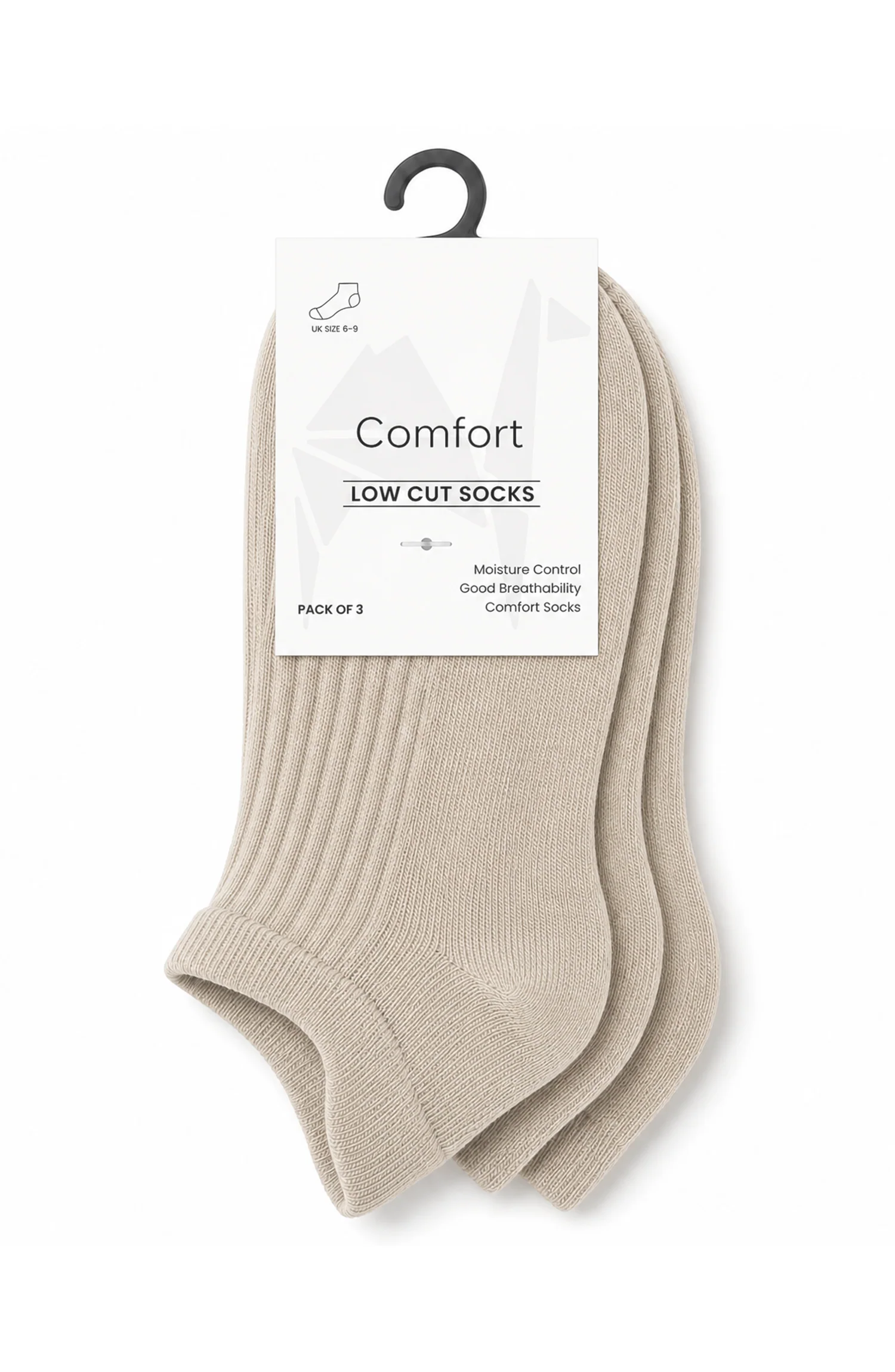 MUSAFIR COMFORT LOW CUT SOCKS (PACK OF 3) - Image 4