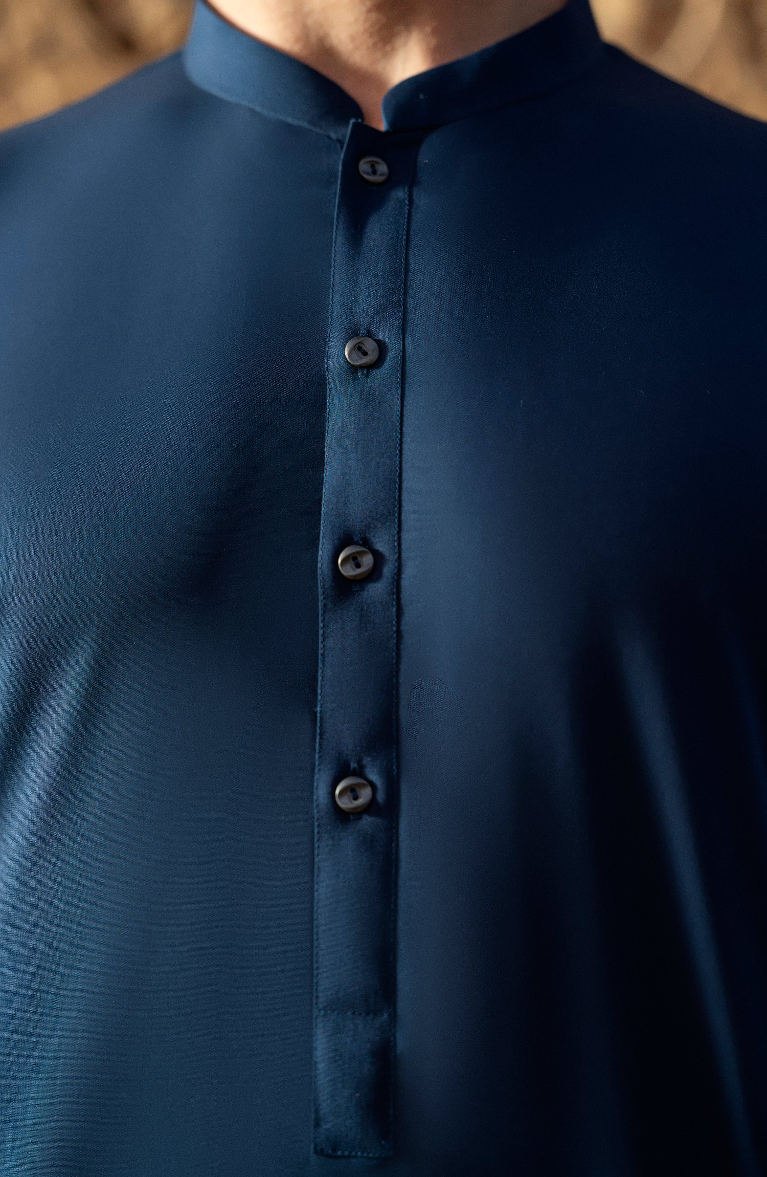 NAVY 100% COTTON KAMEEZ SHALWAR - Image 3