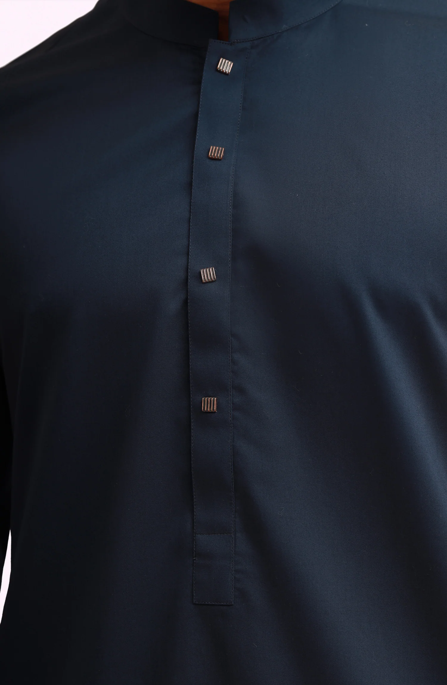 NAVY 100% COTTON KAMEEZ SHALWAR - Image 3