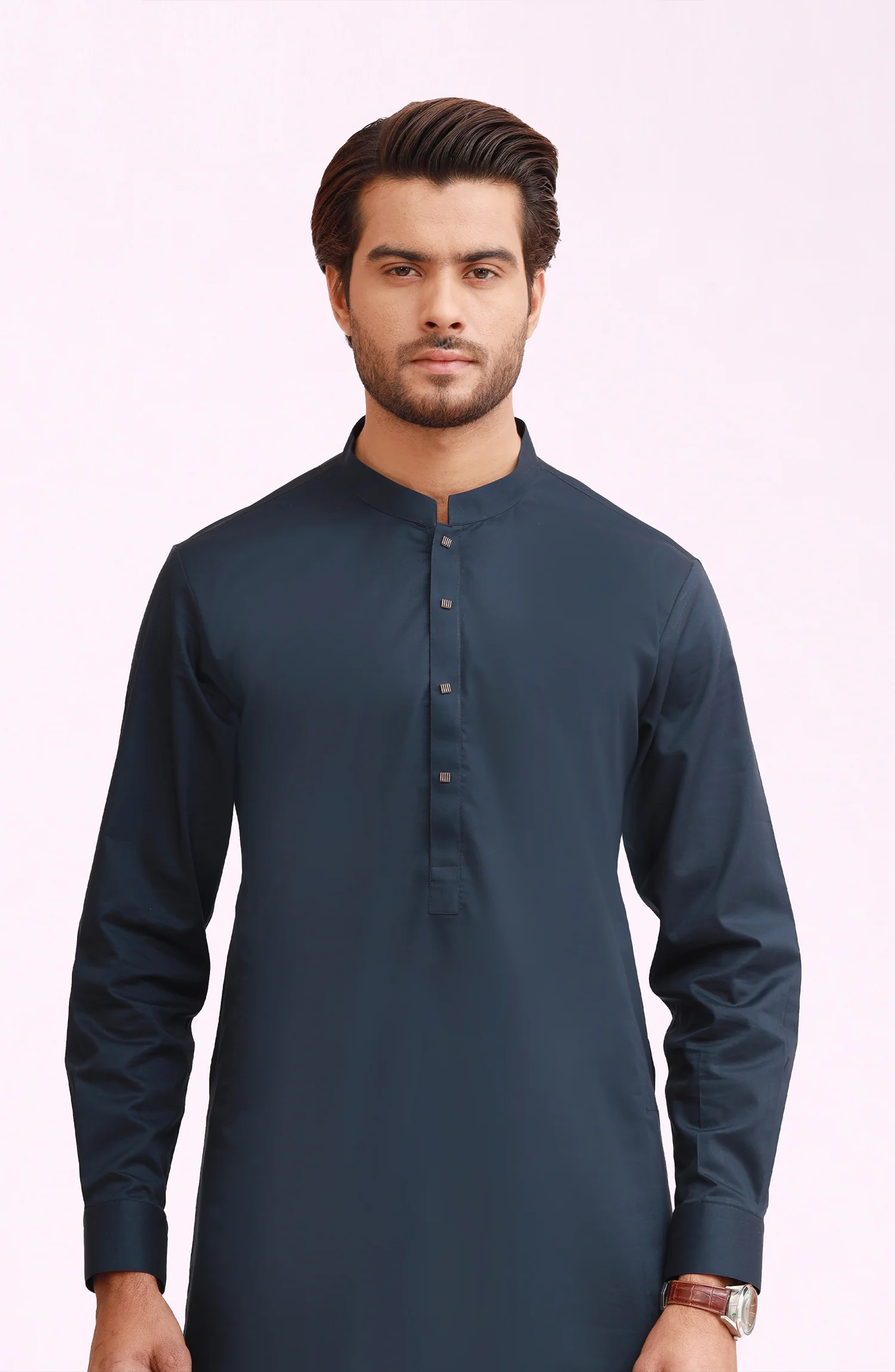 NAVY 100% COTTON KAMEEZ SHALWAR - Image 4