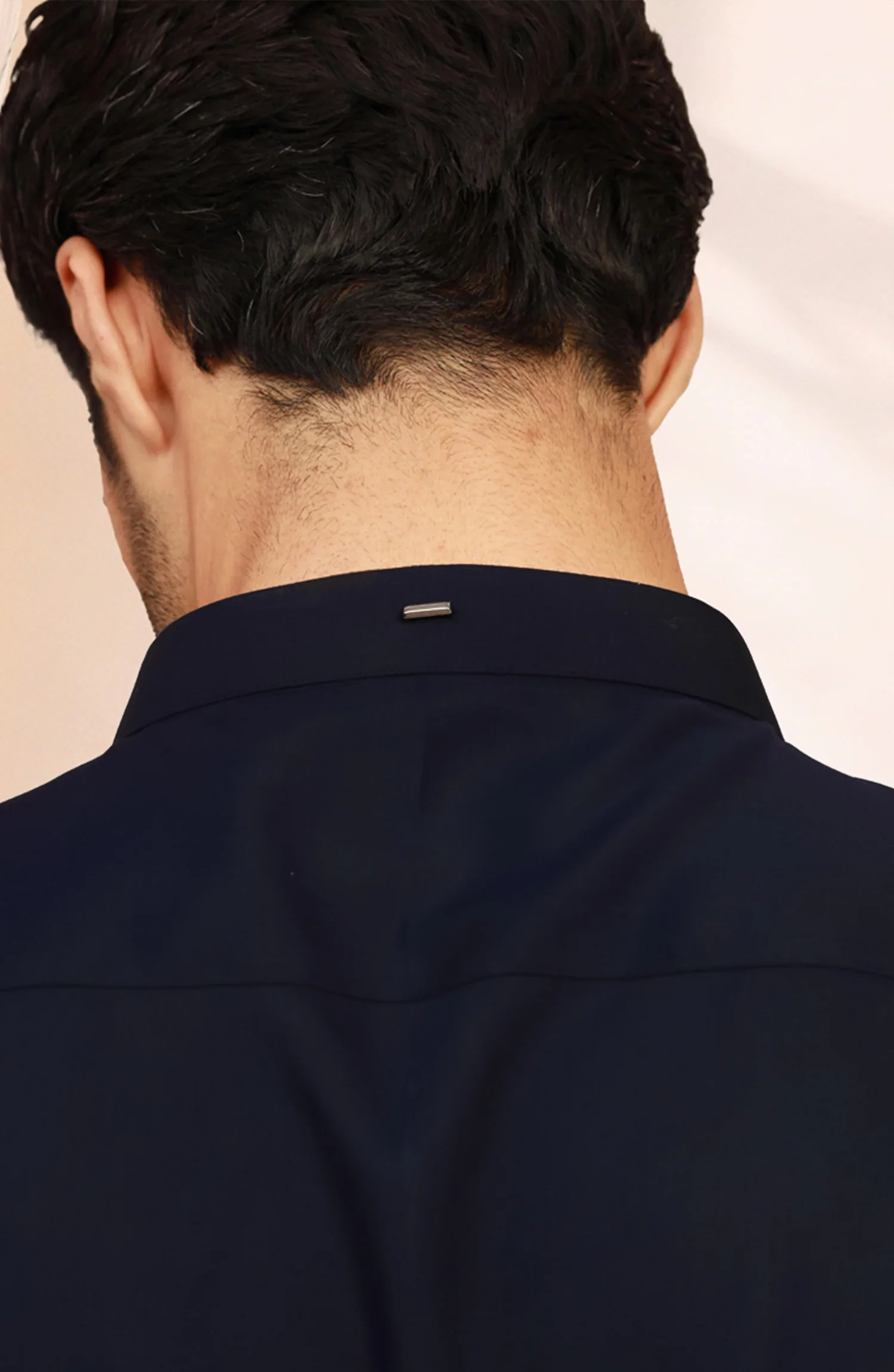 NAVY BLENDED KAMEEZ SHALWAR - Image 5