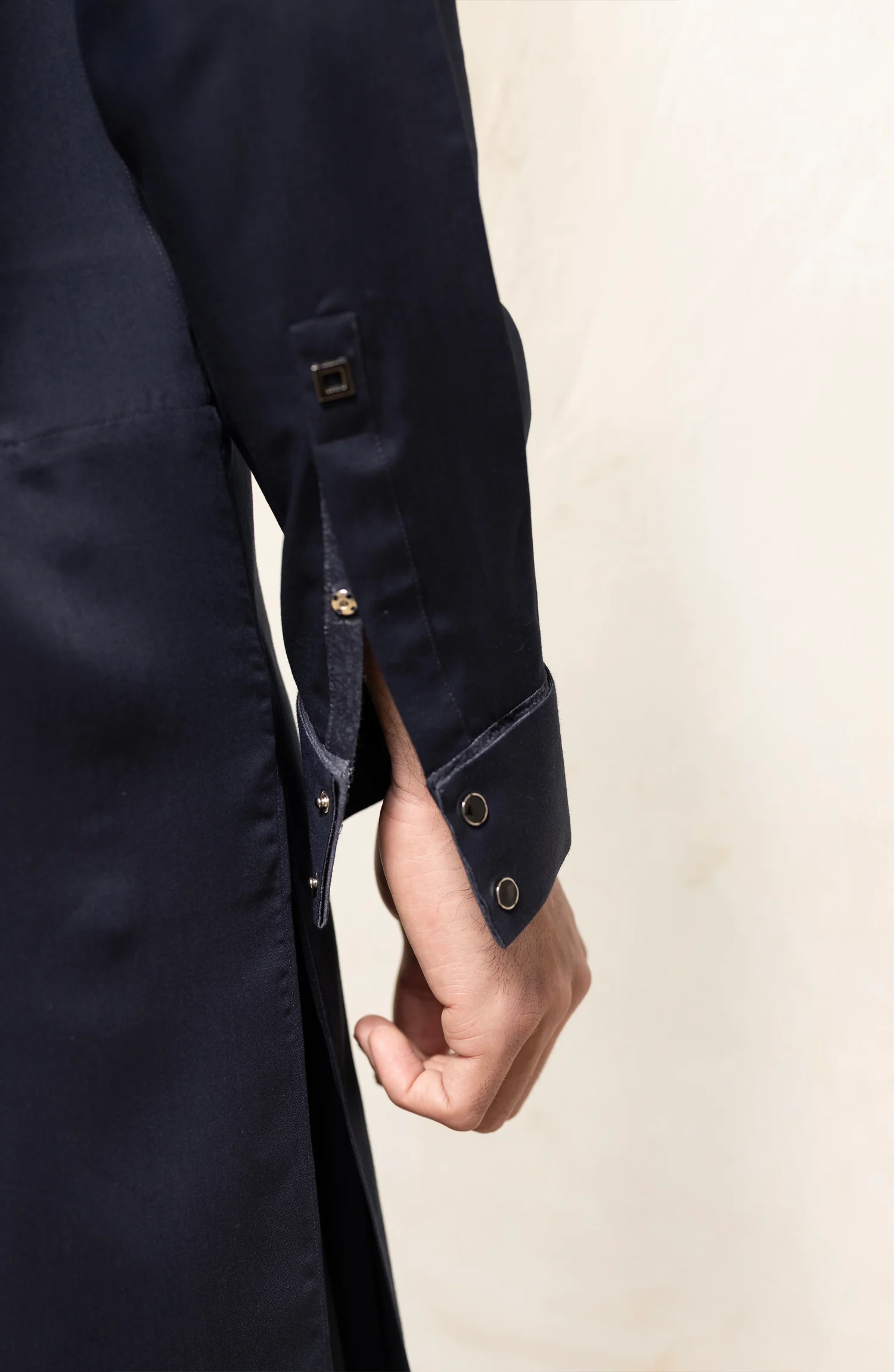 NAVY BLENDED KAMEEZ SHALWAR - Image 6