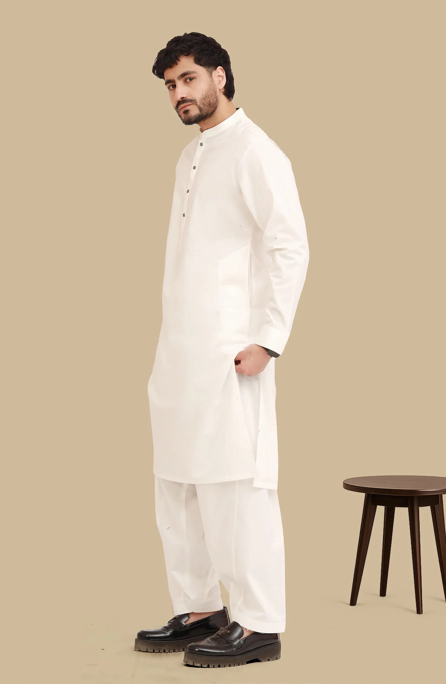 OFF-WHITE 100% COTTON KAMEEZ SHALWAR - Image 4