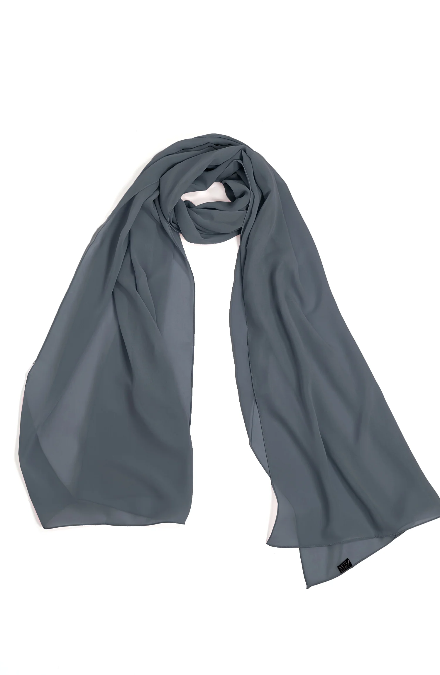 OLIVE KOREAN CHIFFON STOLE - Image 2
