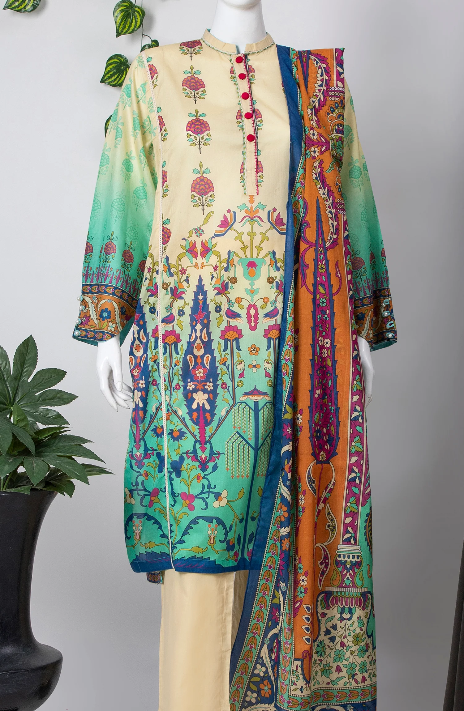 PERSIAN TALE 3PC SUIT STITCHED