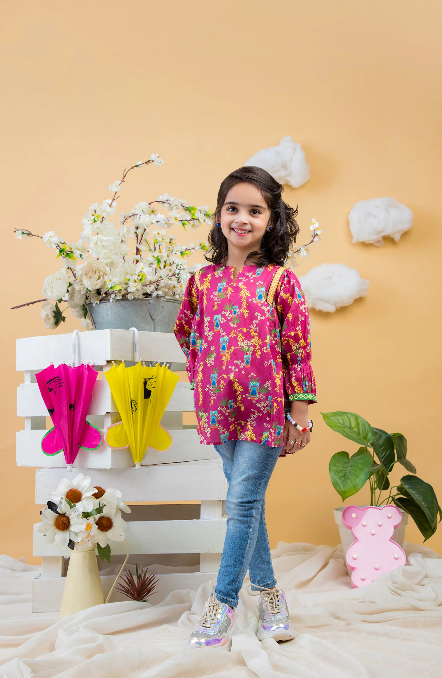 PINK CARNIVAL STITCHED 1PC STITCH KURTI - Image 2