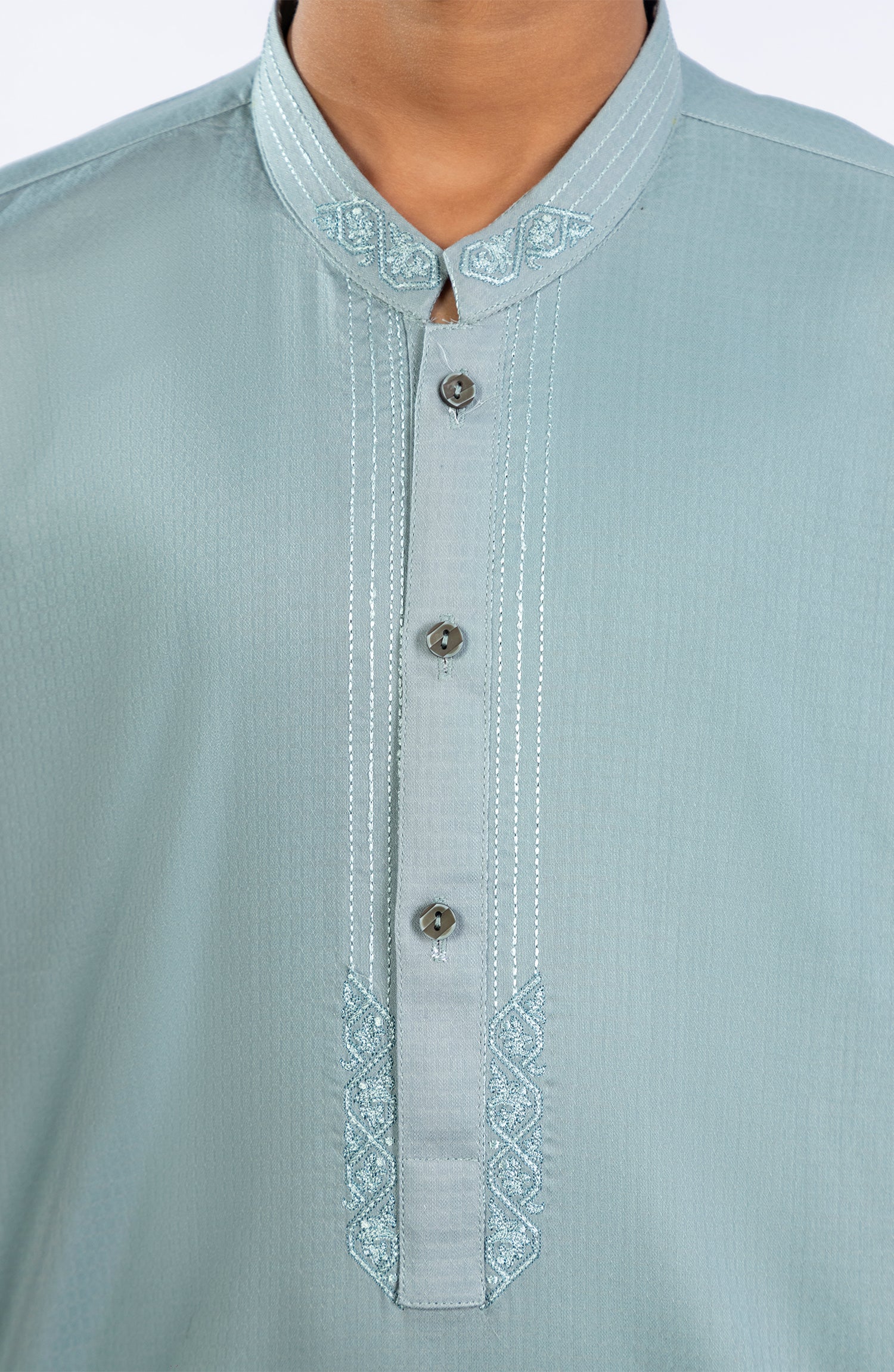 PRE WINTER'23 BOYS SEMI FORMAL KURTA SEA GREEN - Image 2
