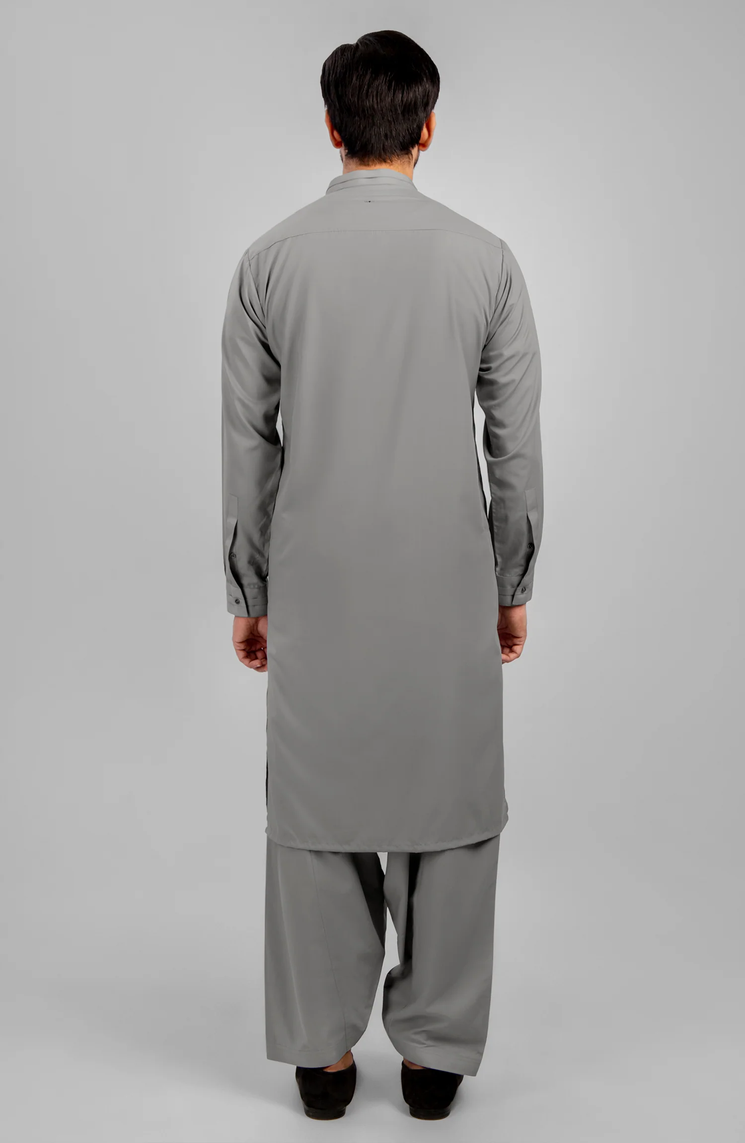 PRE WINTER'23 MEN KAMEEZ SHALWAR CASUAL GREY - Image 3