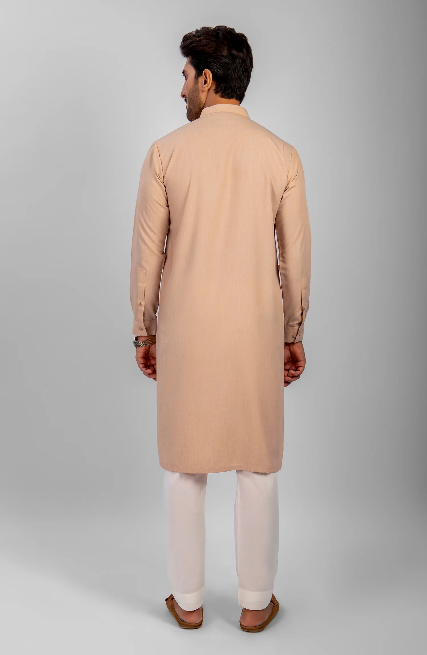 PEACH CASUAL KURTA - Image 3