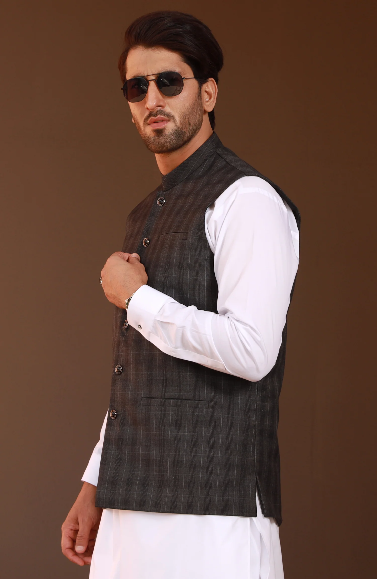 PRE WINTER'23 MEN WAISTCOAT FORMAL CHARCOAL - Image 2