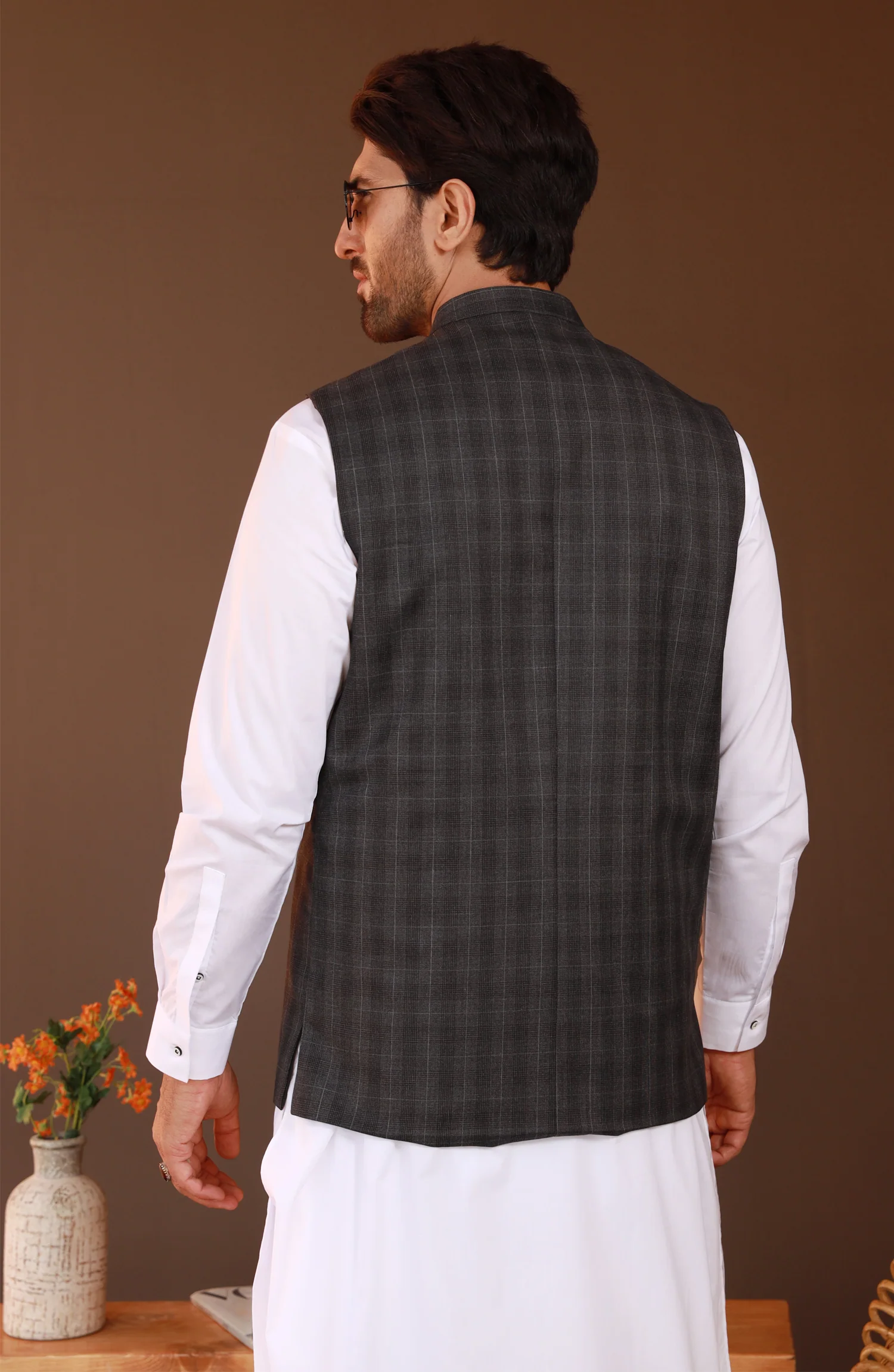 PRE WINTER'23 MEN WAISTCOAT FORMAL CHARCOAL - Image 3