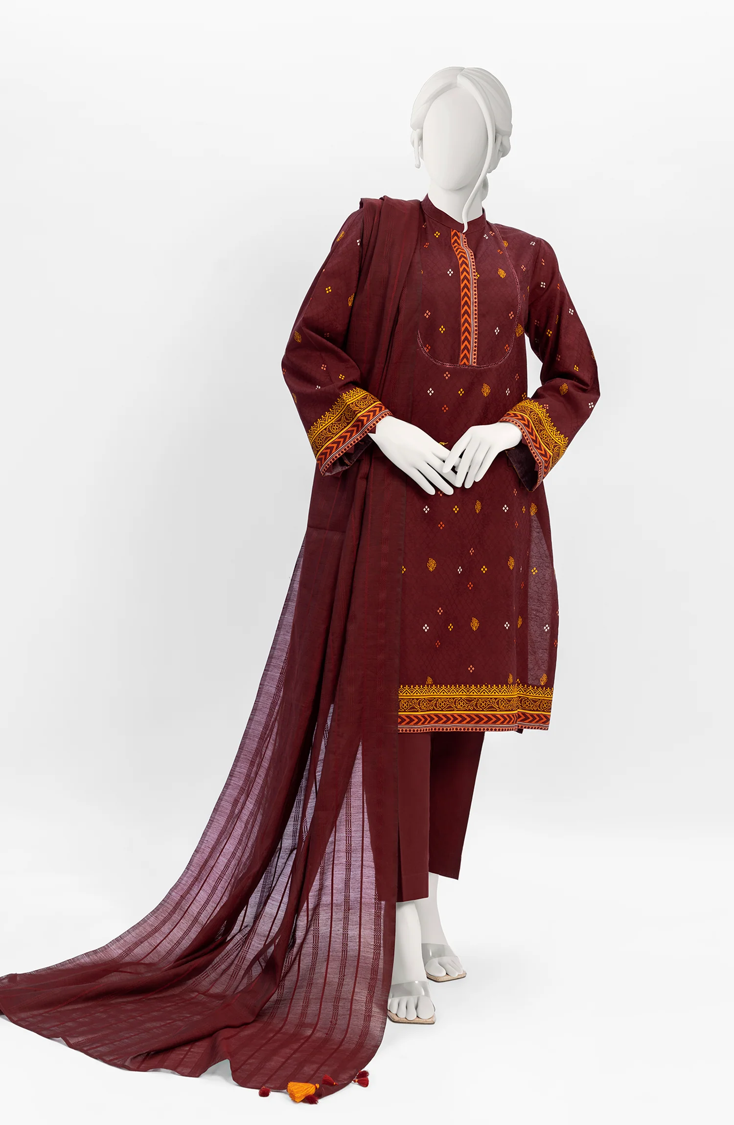 PRE WINTER'23 WOMEN JACQUARD 3PC UNSTITCHED