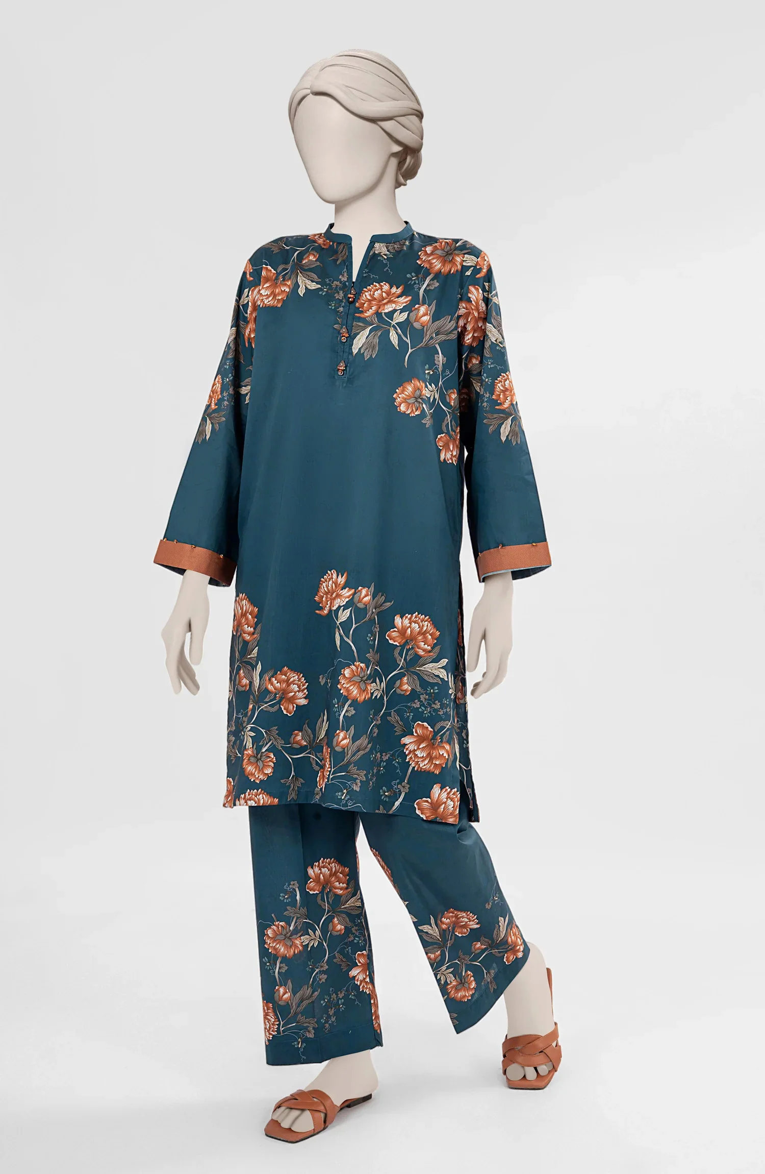 PRINTED CAMBRIC STITCHED 2 PIECE - Image 6