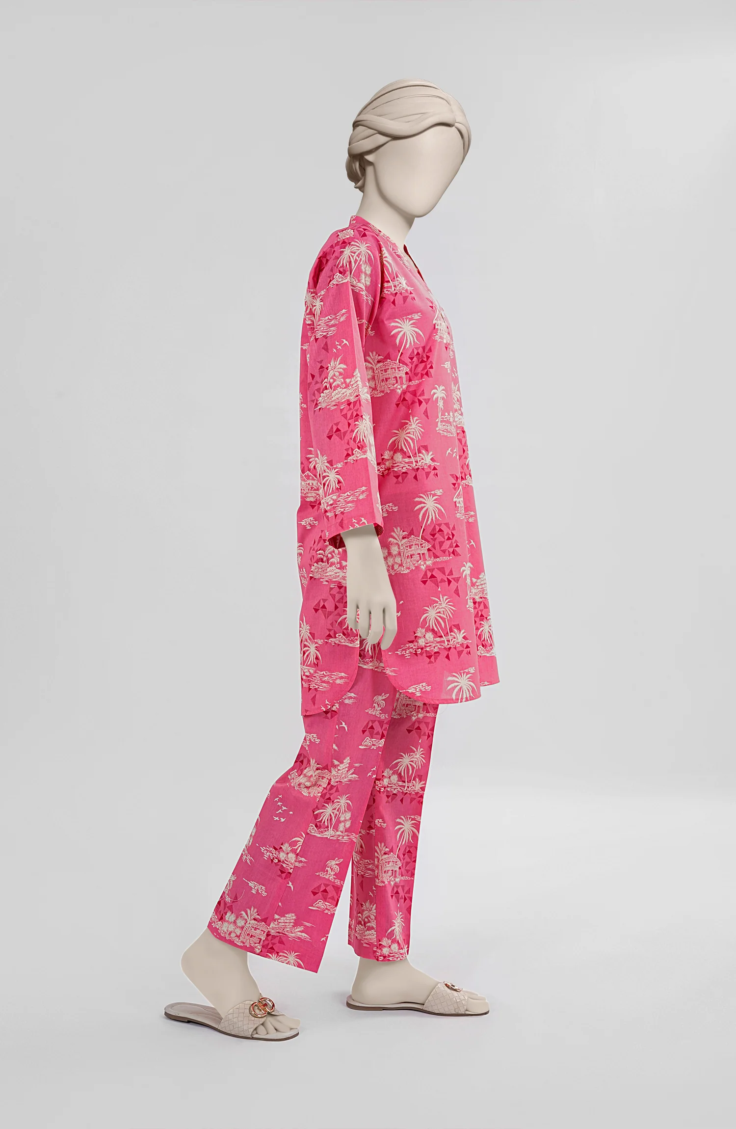 PRINTED CAMBRIC STITCHED 2 PIECE - Image 5
